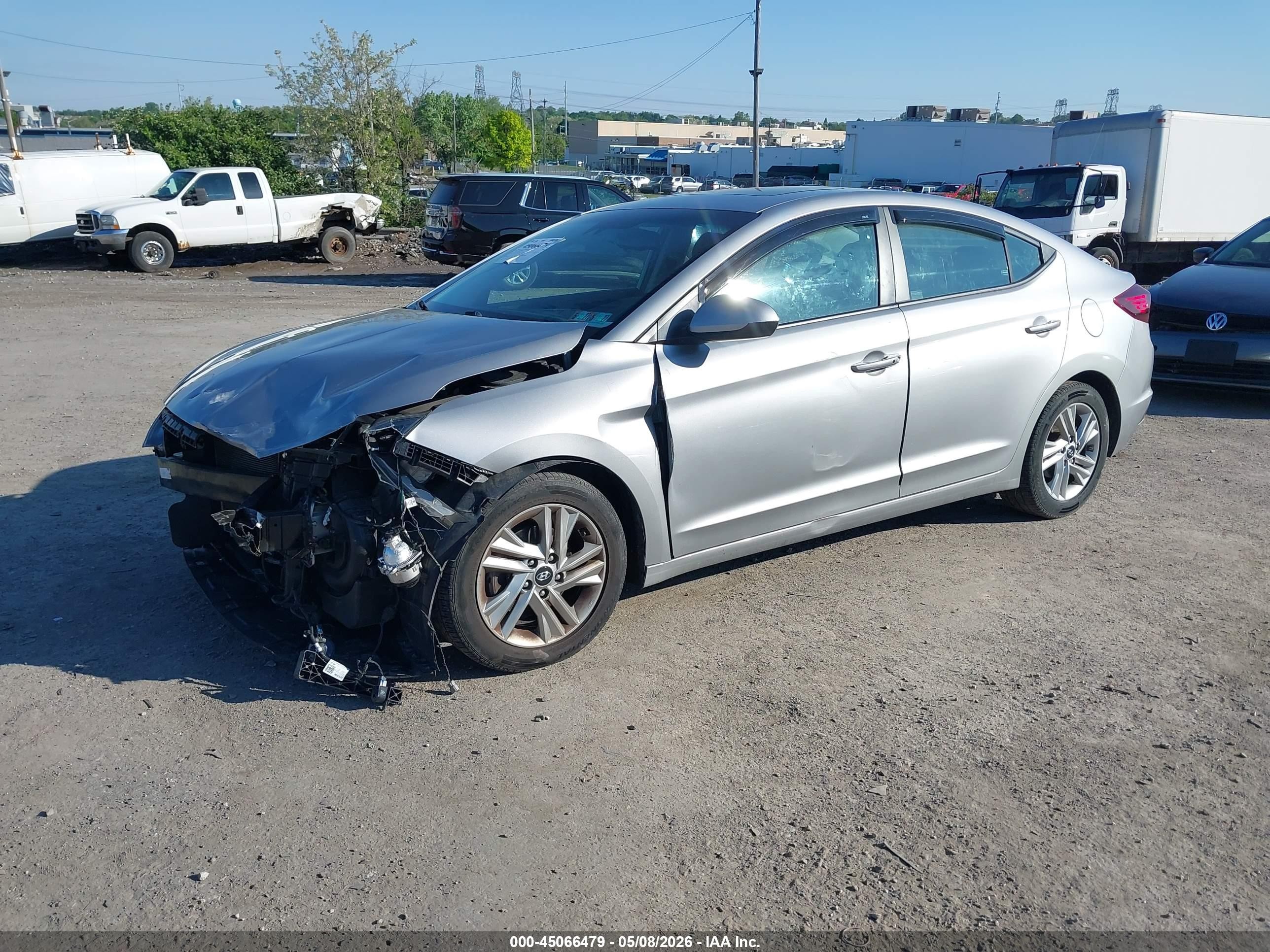2020 Hyundai Elantra Value Edition Gray vin: 5NPD84LF7LH600362