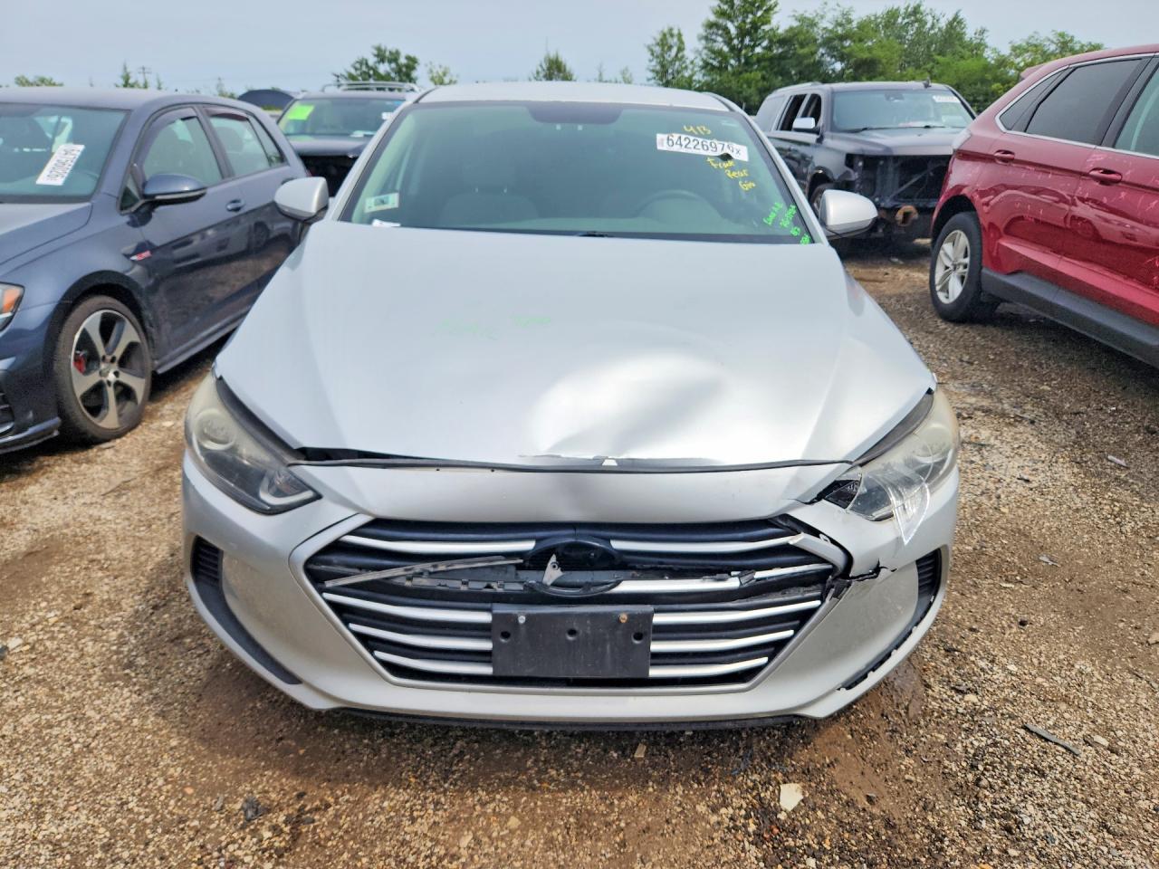 2017 Hyundai Elantra Se Silver vin: 5NPD84LF8HH037443