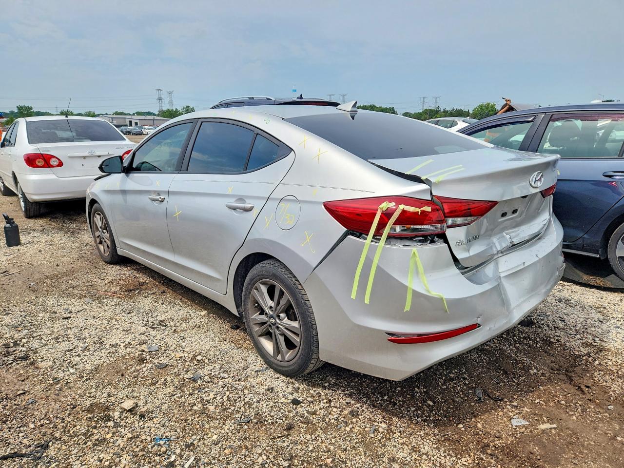 2017 Hyundai Elantra Se Silver vin: 5NPD84LF8HH037443