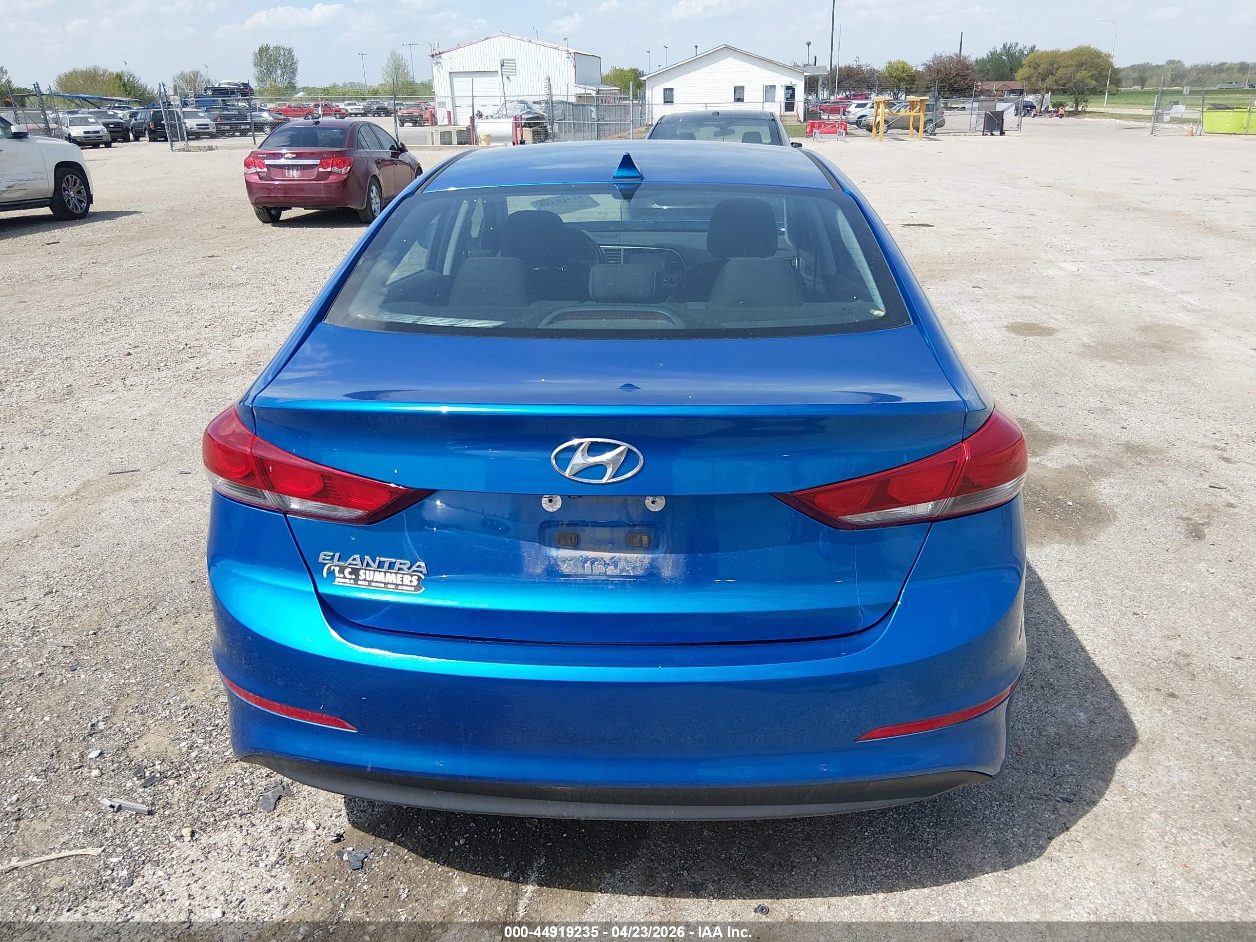 2017 Hyundai Elantra Value Edition Синий vin: 5NPD84LF8HH170350