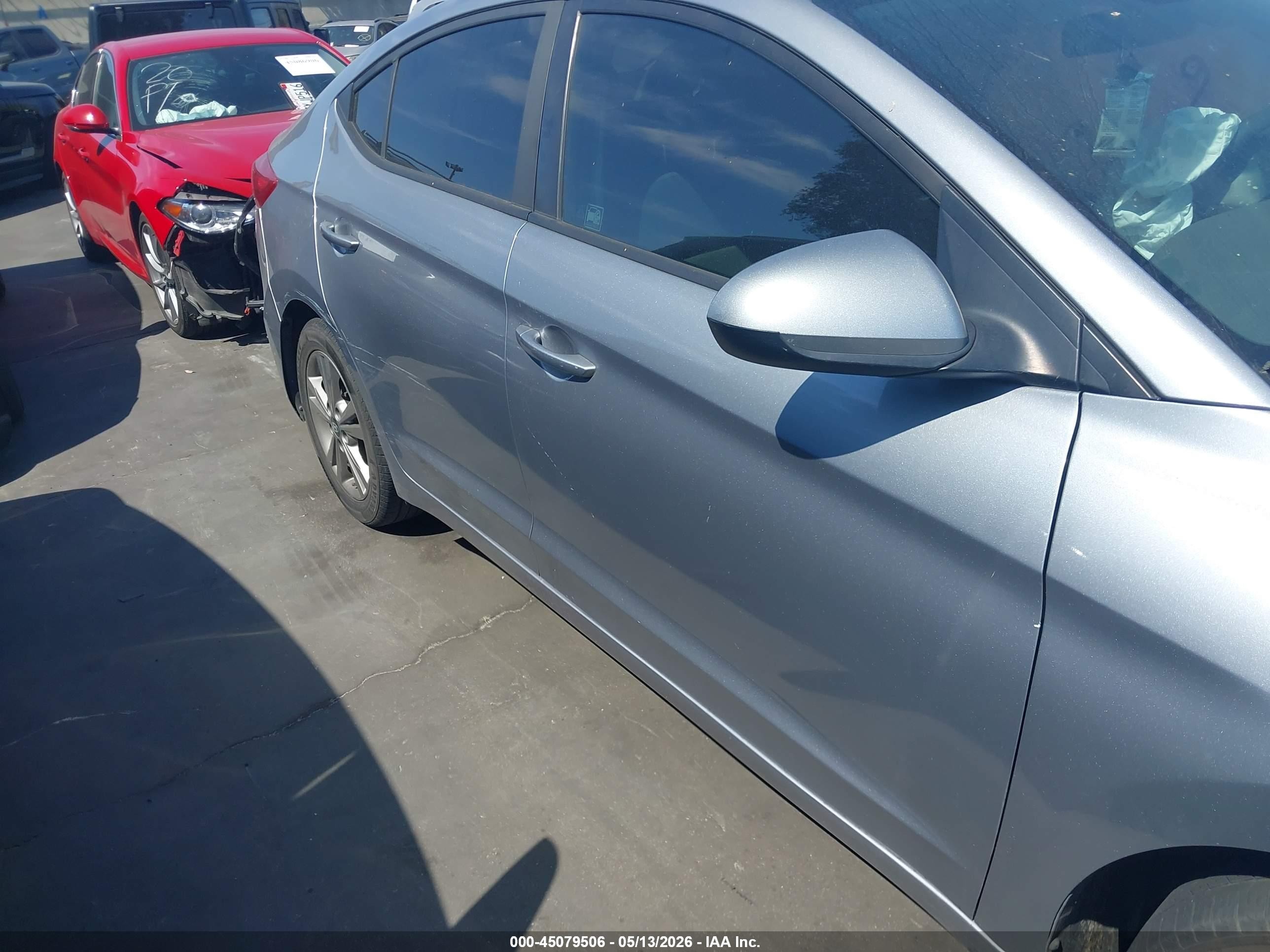 2017 Hyundai Elantra Se Gray vin: 5NPD84LF8HH196172