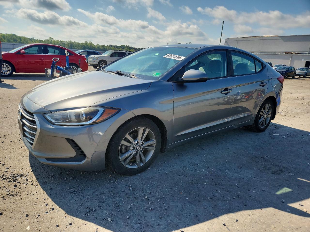 2018 Hyundai Elantra Sel Серый vin: 5NPD84LF8JH250043