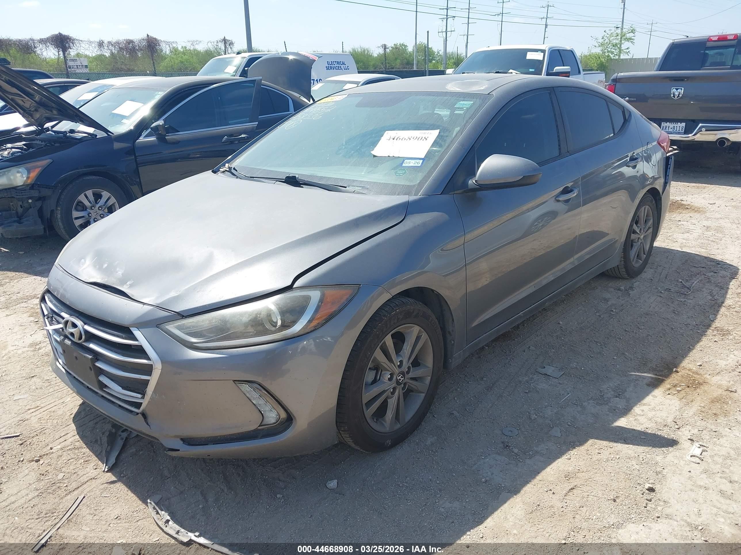 2018 Hyundai Elantra Value Edition Gray vin: 5NPD84LF8JH258336