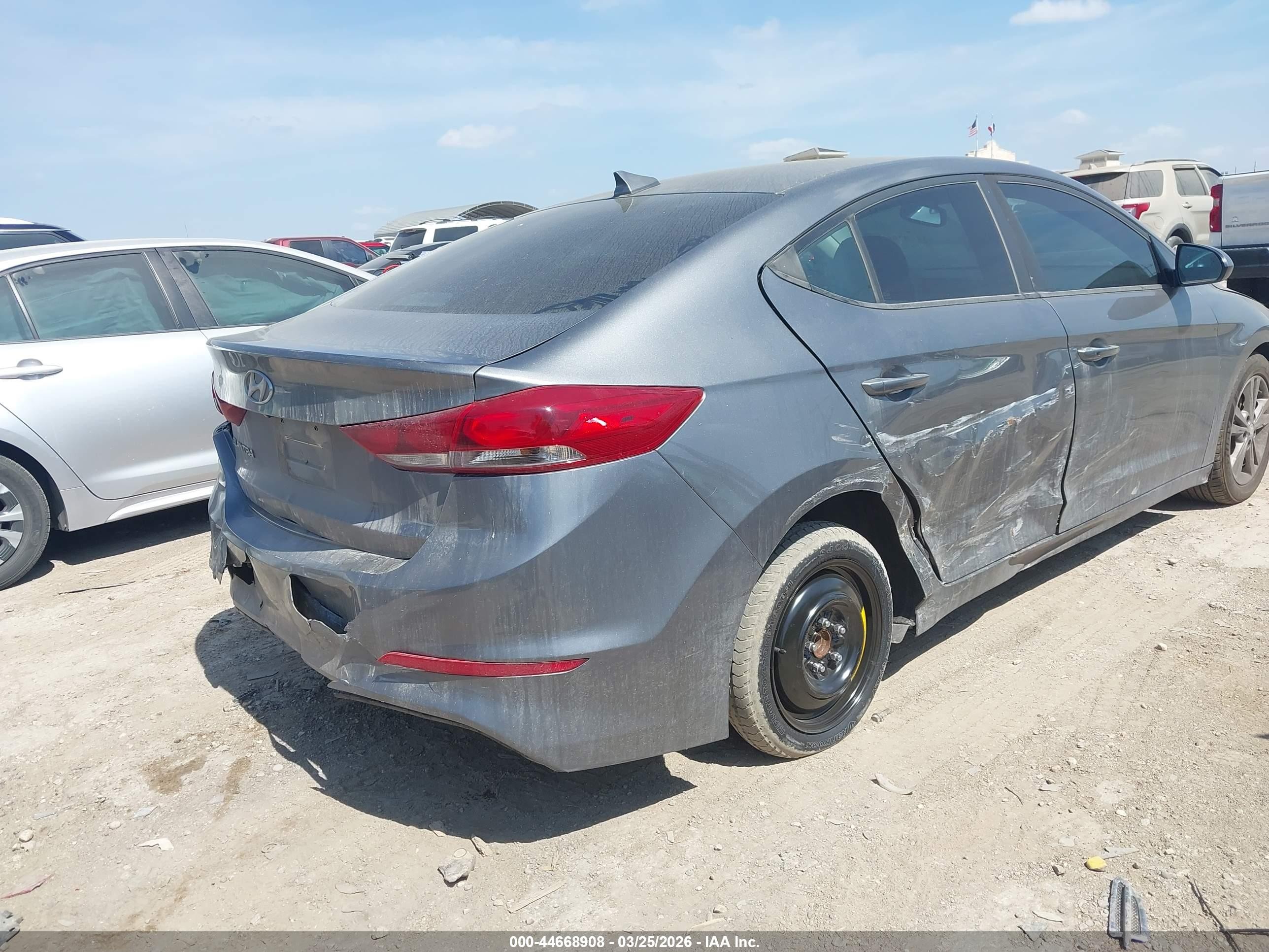 2018 Hyundai Elantra Value Edition Gray vin: 5NPD84LF8JH258336