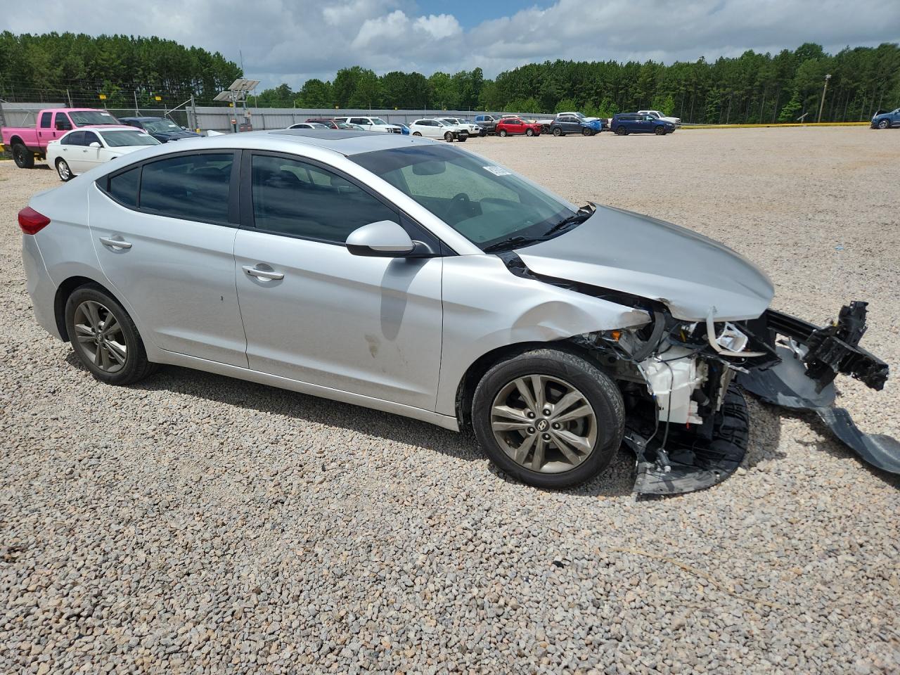 2018 Hyundai Elantra Value Edition Silver vin: 5NPD84LF8JH267134