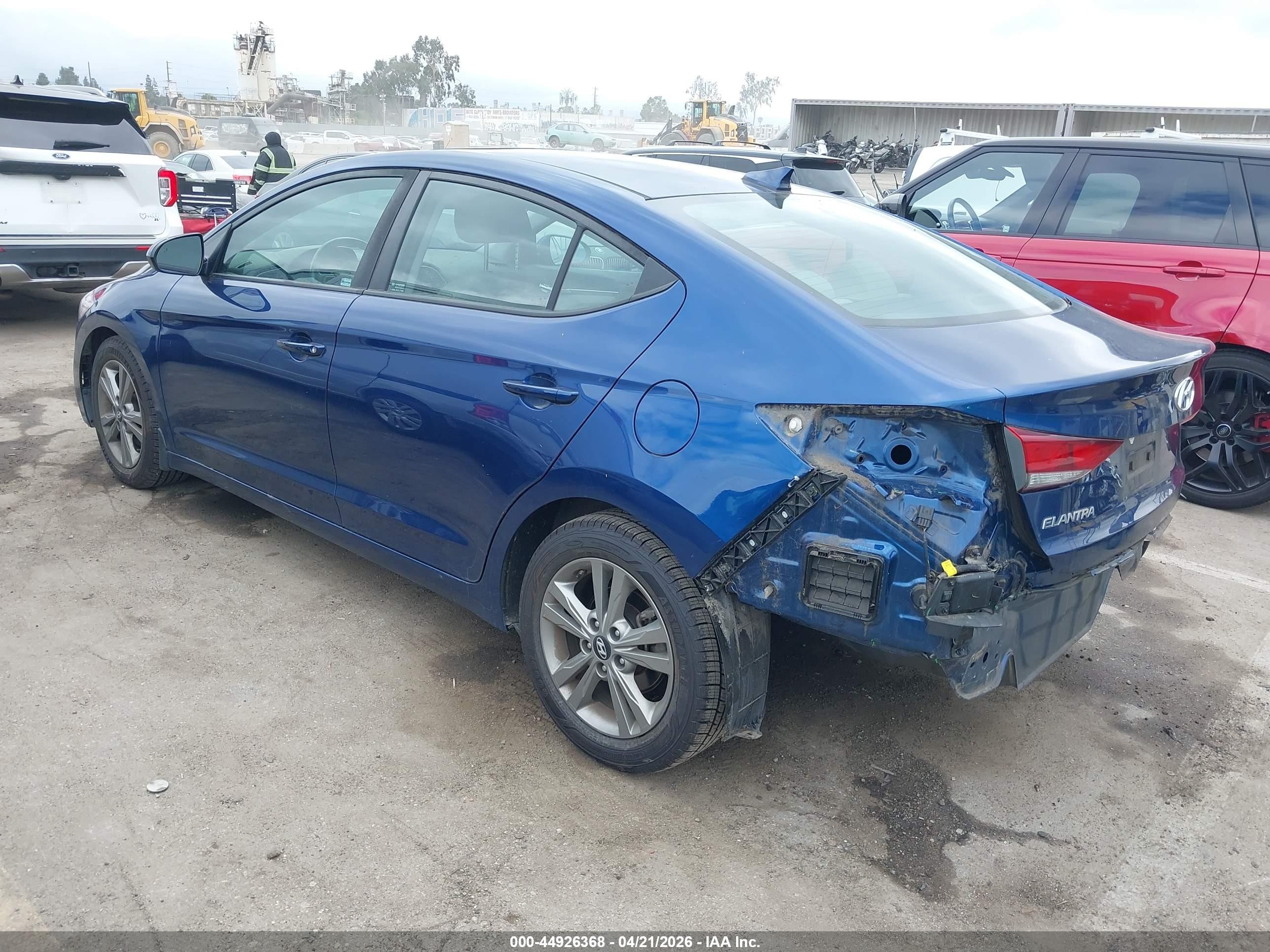 2018 Hyundai Elantra Value Edition Blue vin: 5NPD84LF8JH355617