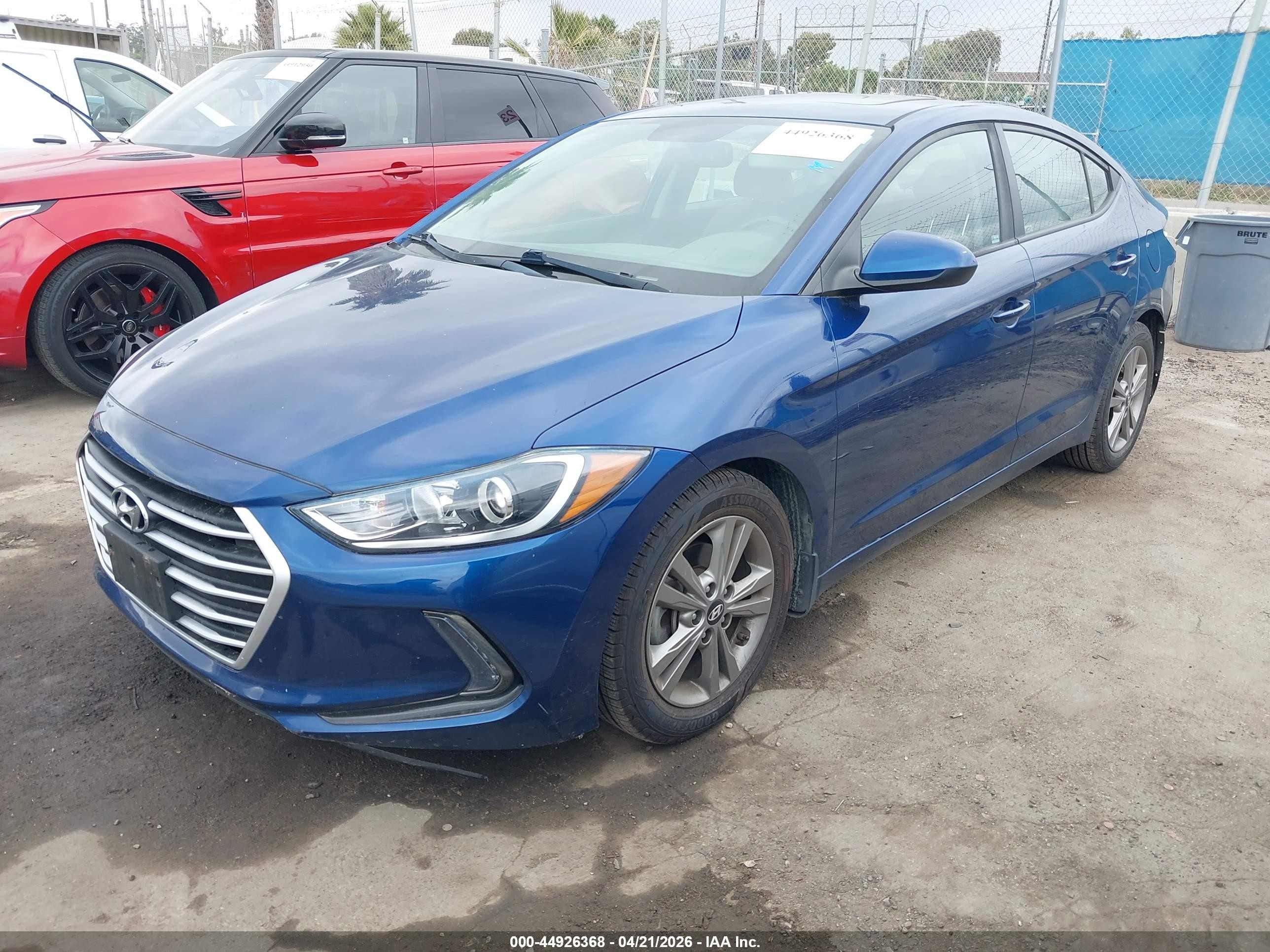 2018 Hyundai Elantra Value Edition Blue vin: 5NPD84LF8JH355617