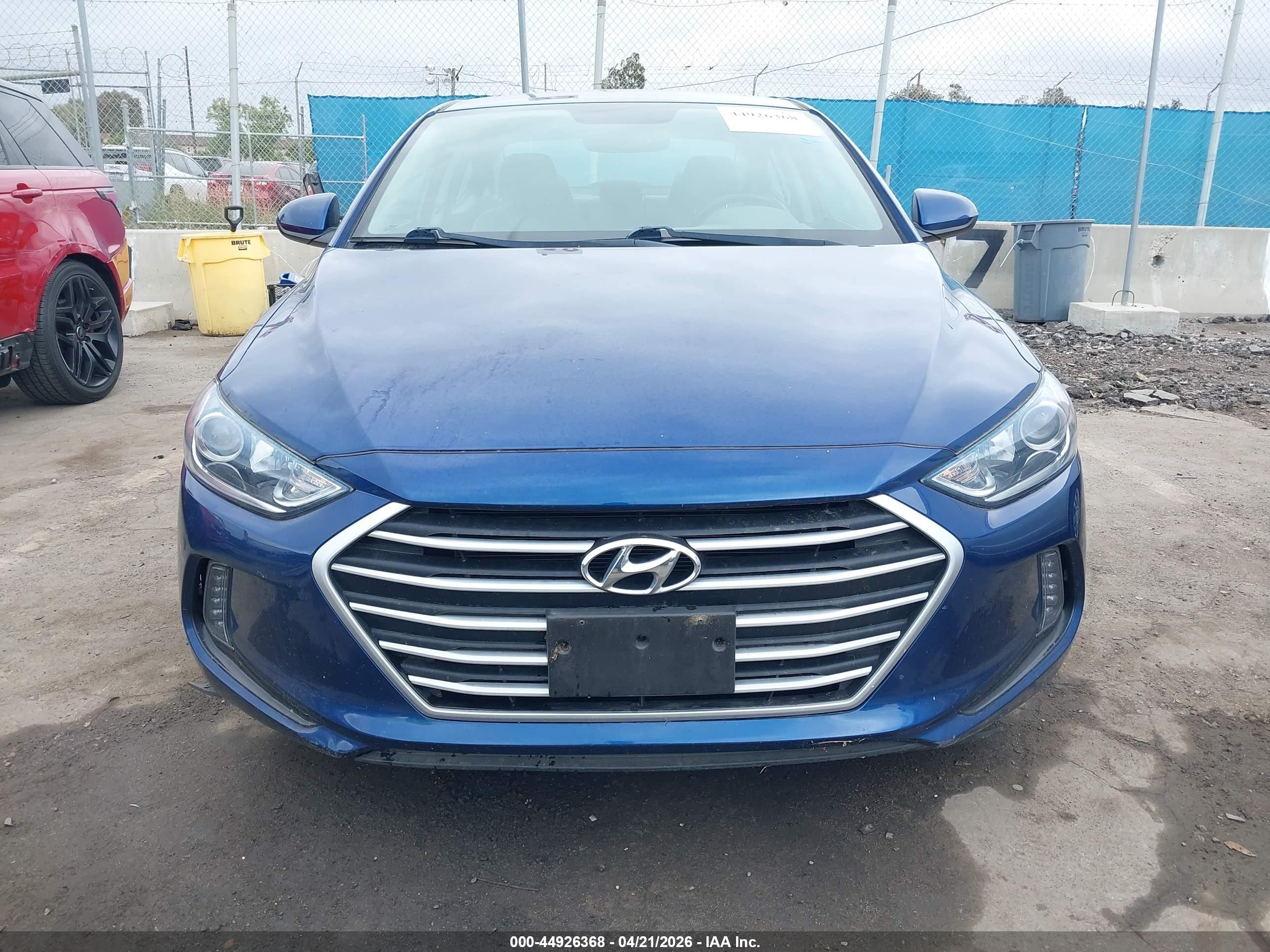 2018 Hyundai Elantra Value Edition Blue vin: 5NPD84LF8JH355617