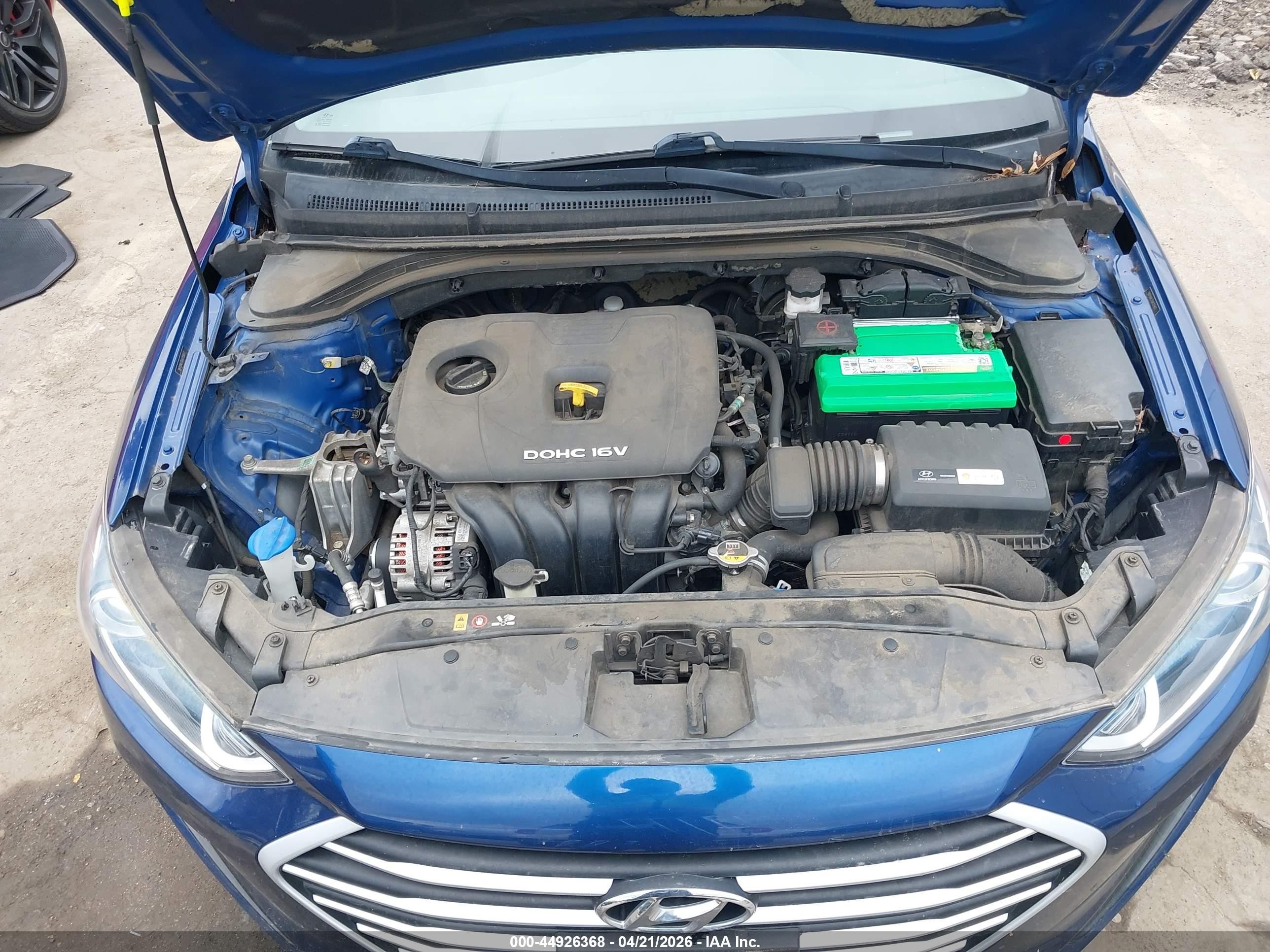 2018 Hyundai Elantra Value Edition Blue vin: 5NPD84LF8JH355617