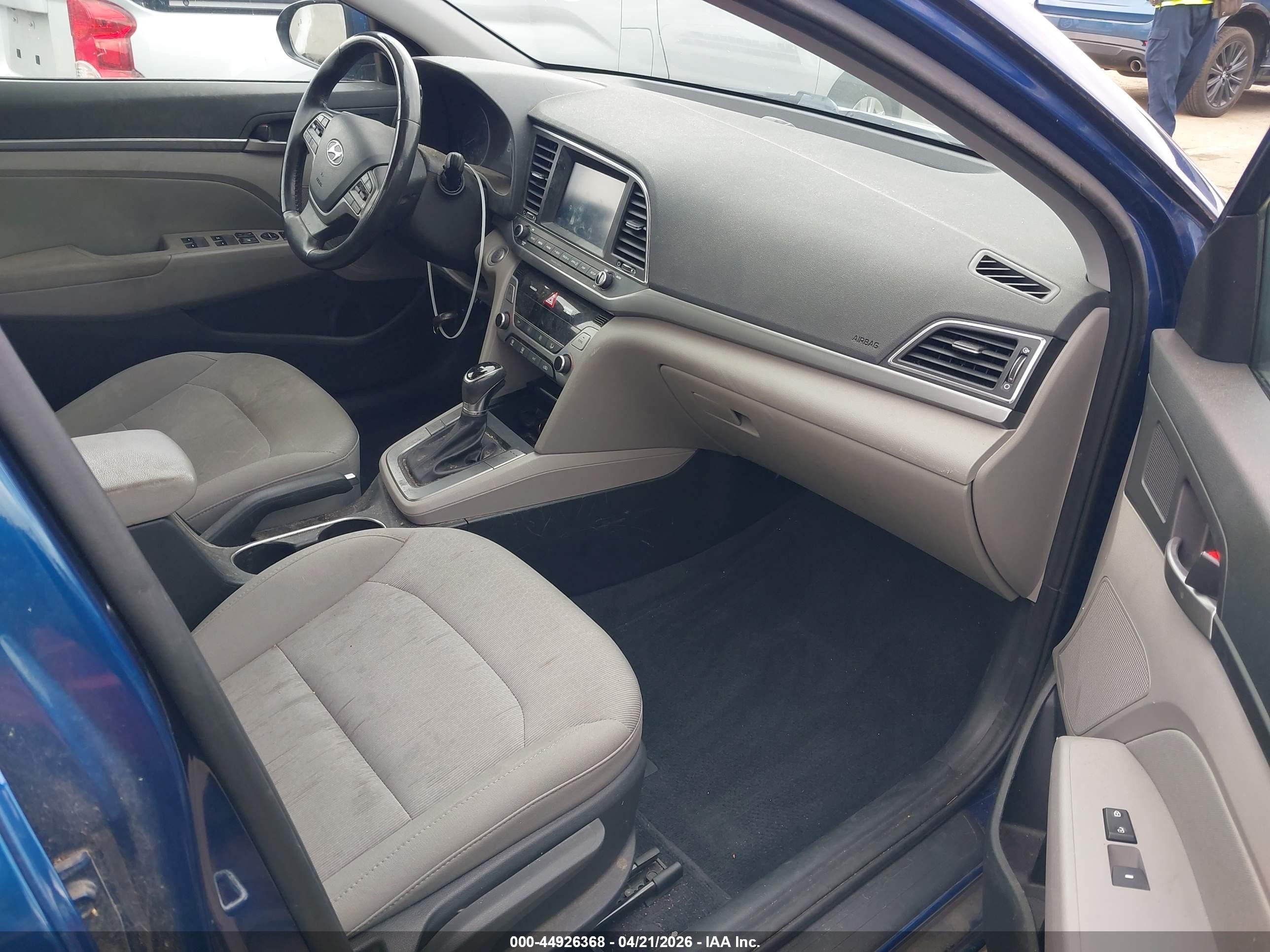 2018 Hyundai Elantra Value Edition Blue vin: 5NPD84LF8JH355617