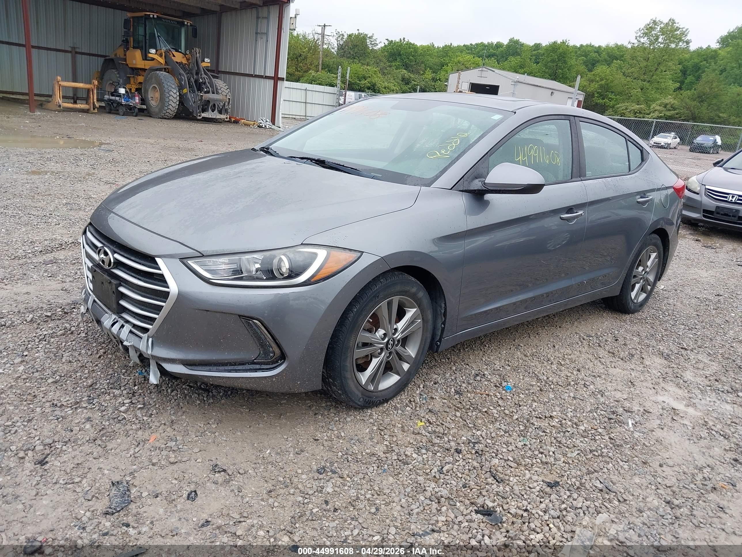 2018 Hyundai Elantra Value Edition Gray vin: 5NPD84LF8JH372241