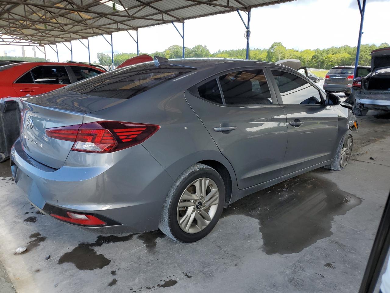 2020 Hyundai Elantra Sel Gray vin: 5NPD84LF8LH514848