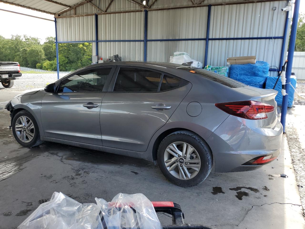 2020 Hyundai Elantra Sel Gray vin: 5NPD84LF8LH514848