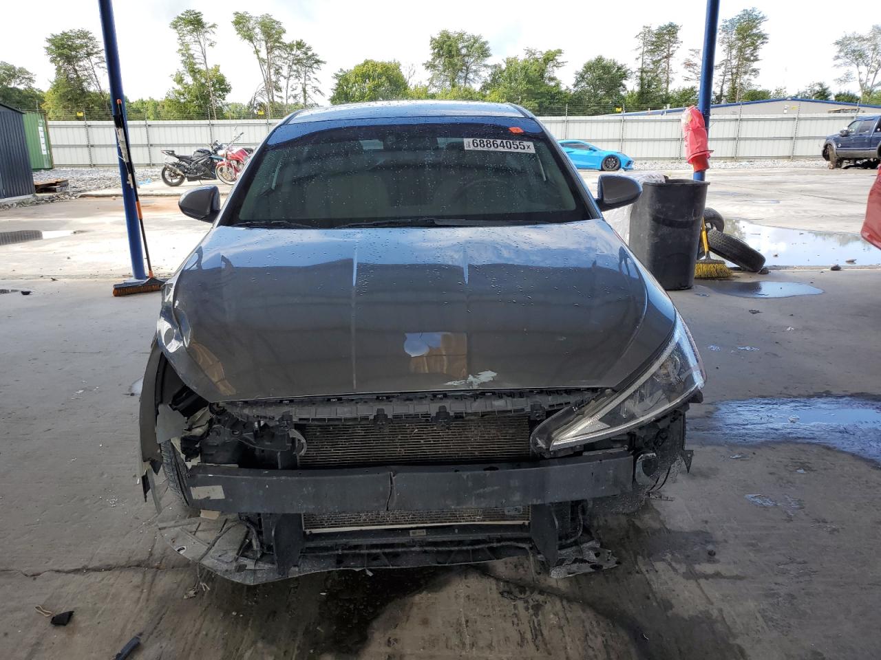 2020 Hyundai Elantra Sel Gray vin: 5NPD84LF8LH514848
