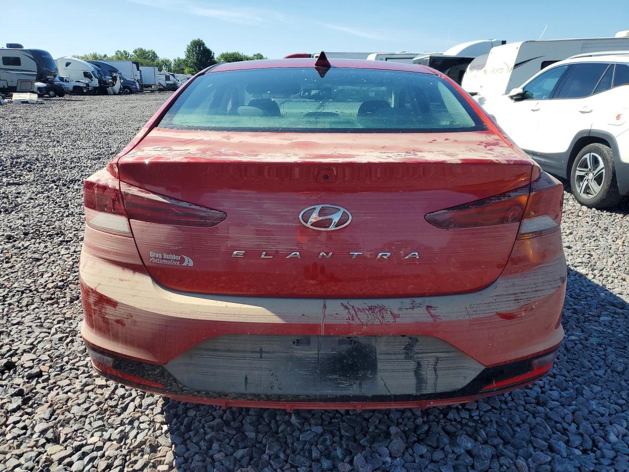 2020 Hyundai Elantra Value Edition Red vin: 5NPD84LF8LH538373