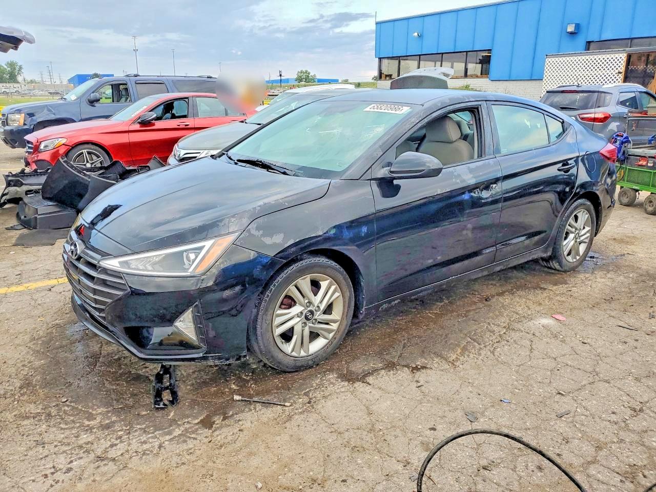 2020 Hyundai Elantra Sel Black vin: 5NPD84LF8LH578887