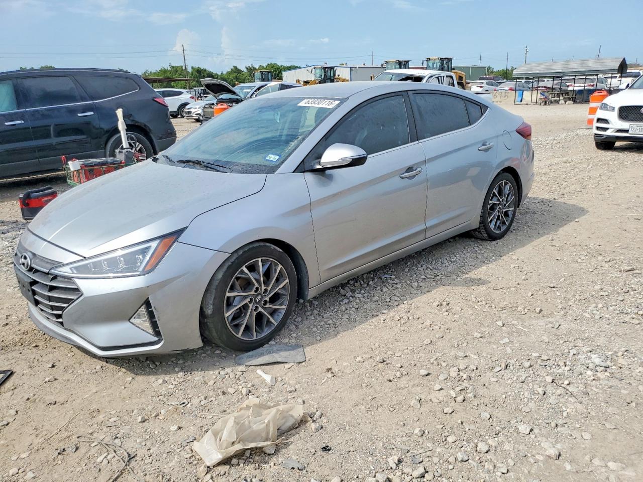 2020 Hyundai Elantra Silver vin: 5NPD84LF8LH606848
