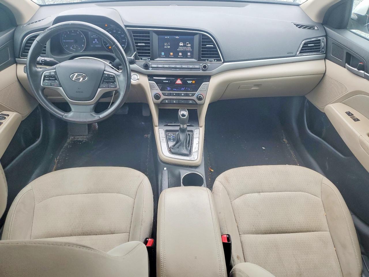 2017 Hyundai Elantra Se White vin: 5NPD84LF9HH013099