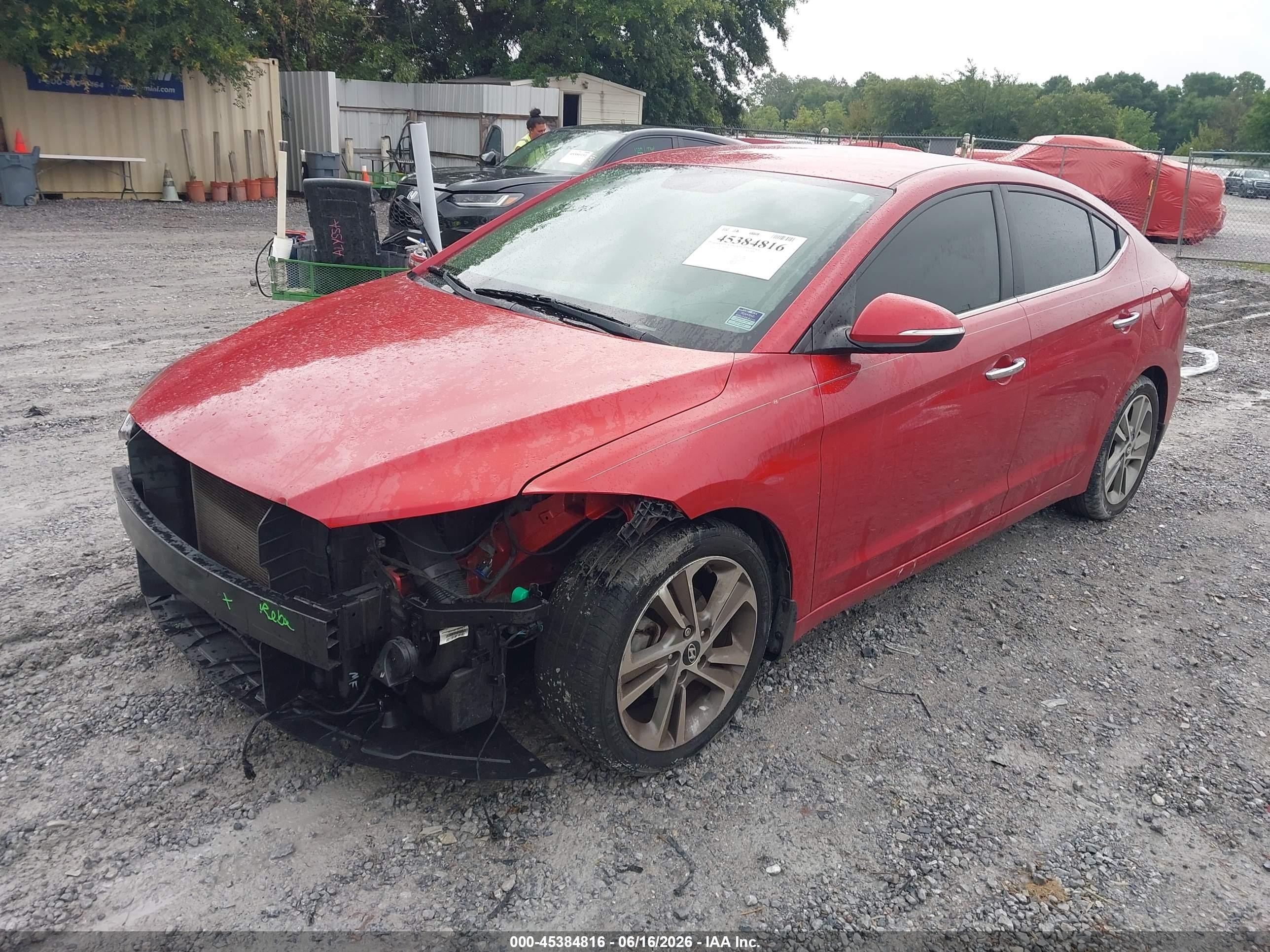 2017 Hyundai Elantra Limited Red vin: 5NPD84LF9HH055899