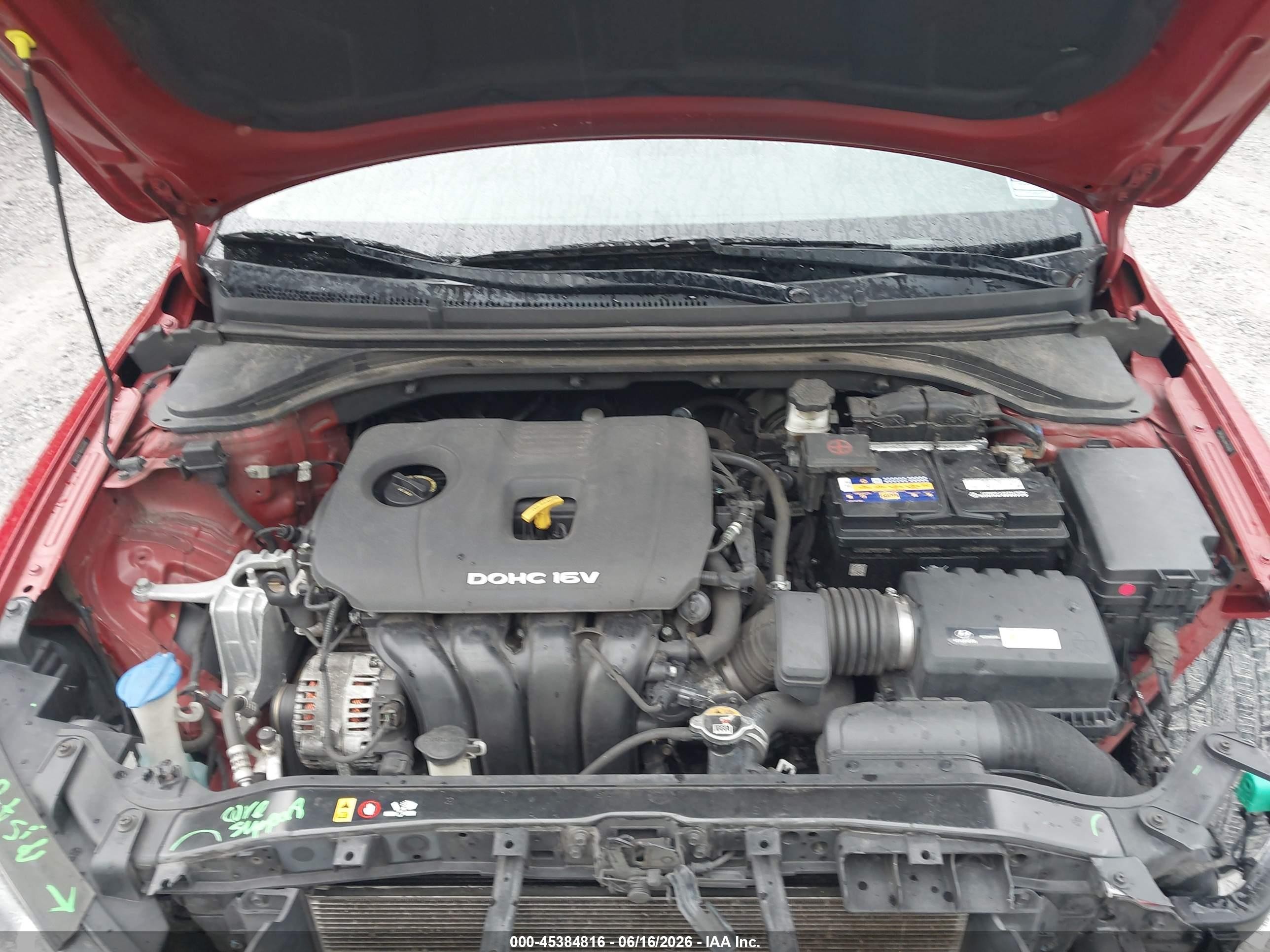 2017 Hyundai Elantra Limited Red vin: 5NPD84LF9HH055899