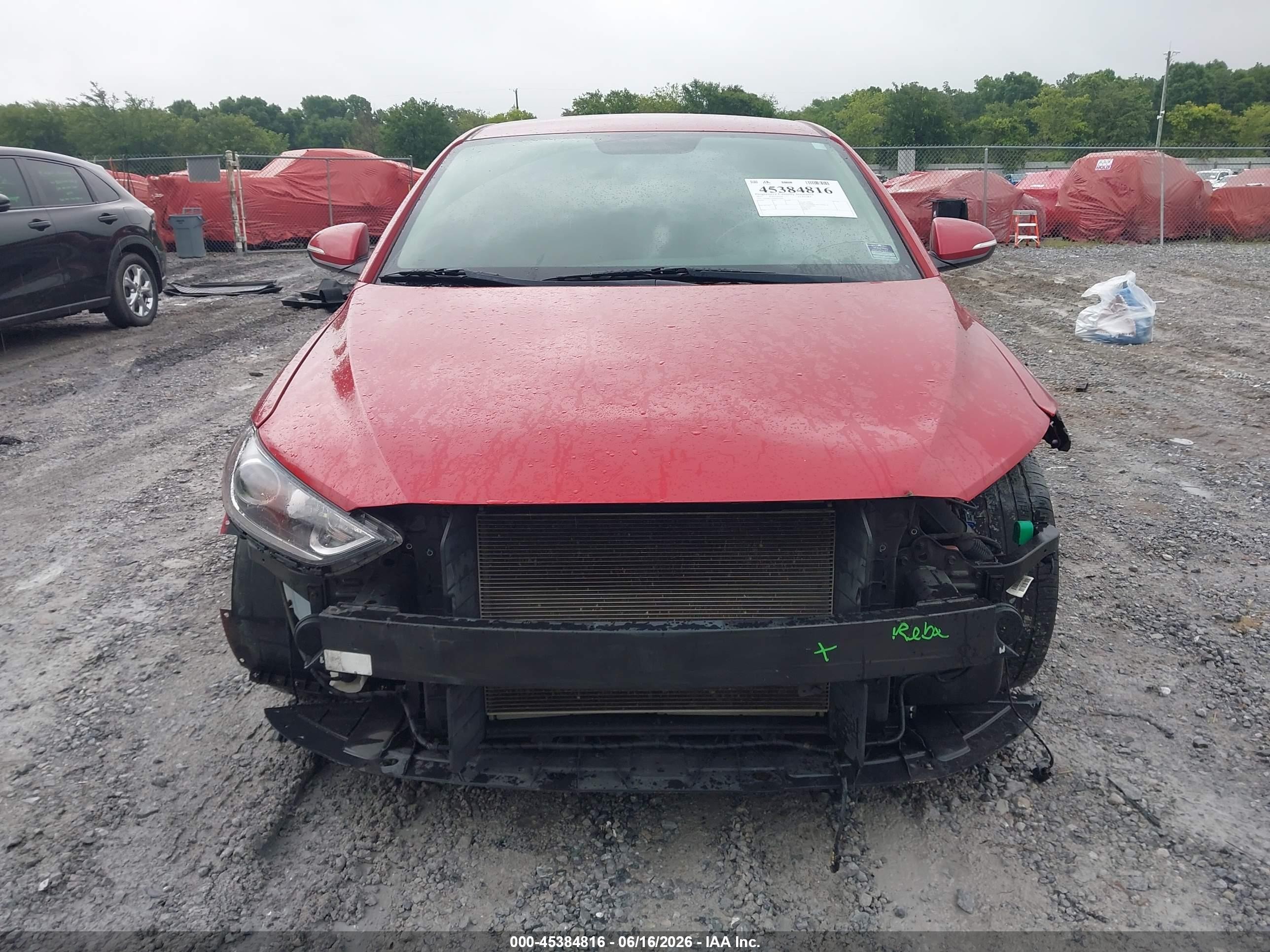 2017 Hyundai Elantra Limited Red vin: 5NPD84LF9HH055899
