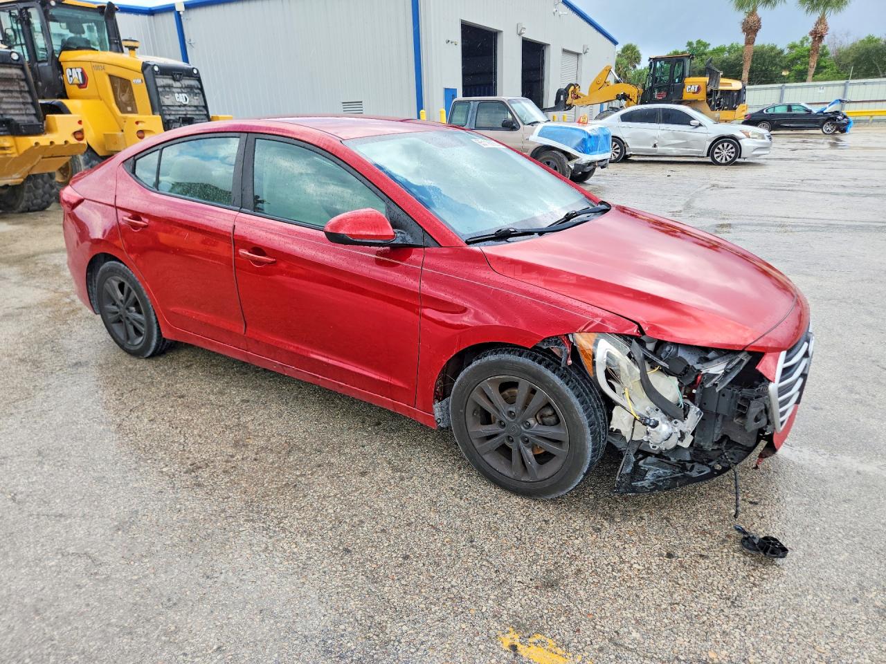 2017 Hyundai Elantra Se Red vin: 5NPD84LF9HH065543
