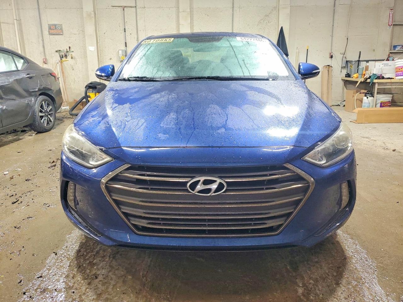 2017 Hyundai Elantra Limited Blue vin: 5NPD84LF9HH070077