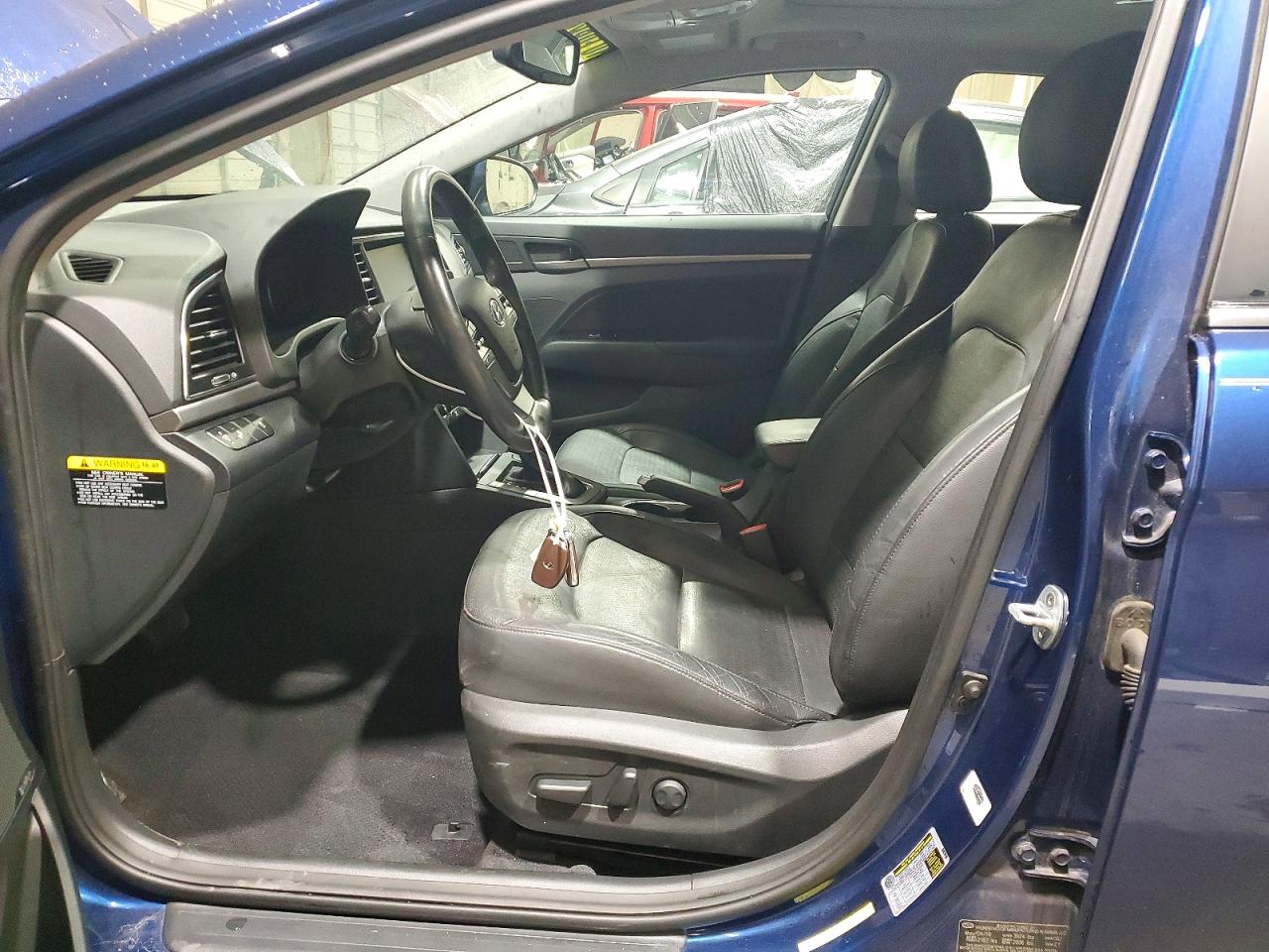 2017 Hyundai Elantra Limited Blue vin: 5NPD84LF9HH070077