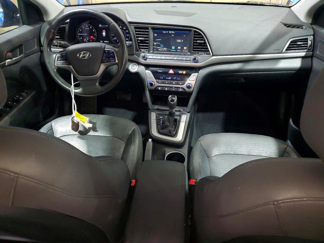 2017 Hyundai Elantra Limited Blue vin: 5NPD84LF9HH070077