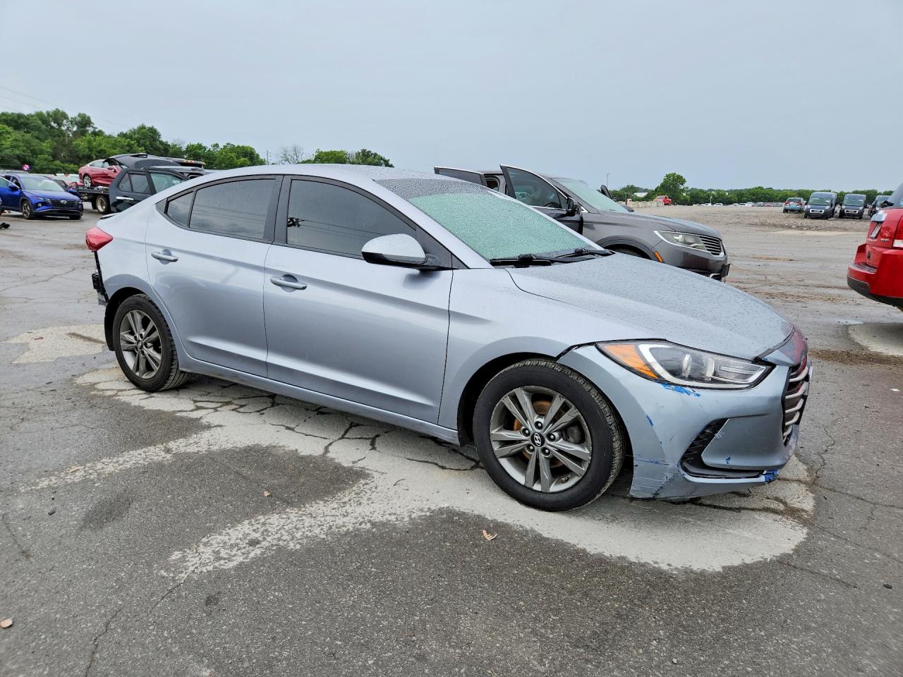 2017 Hyundai Elantra Se Silver vin: 5NPD84LF9HH162743