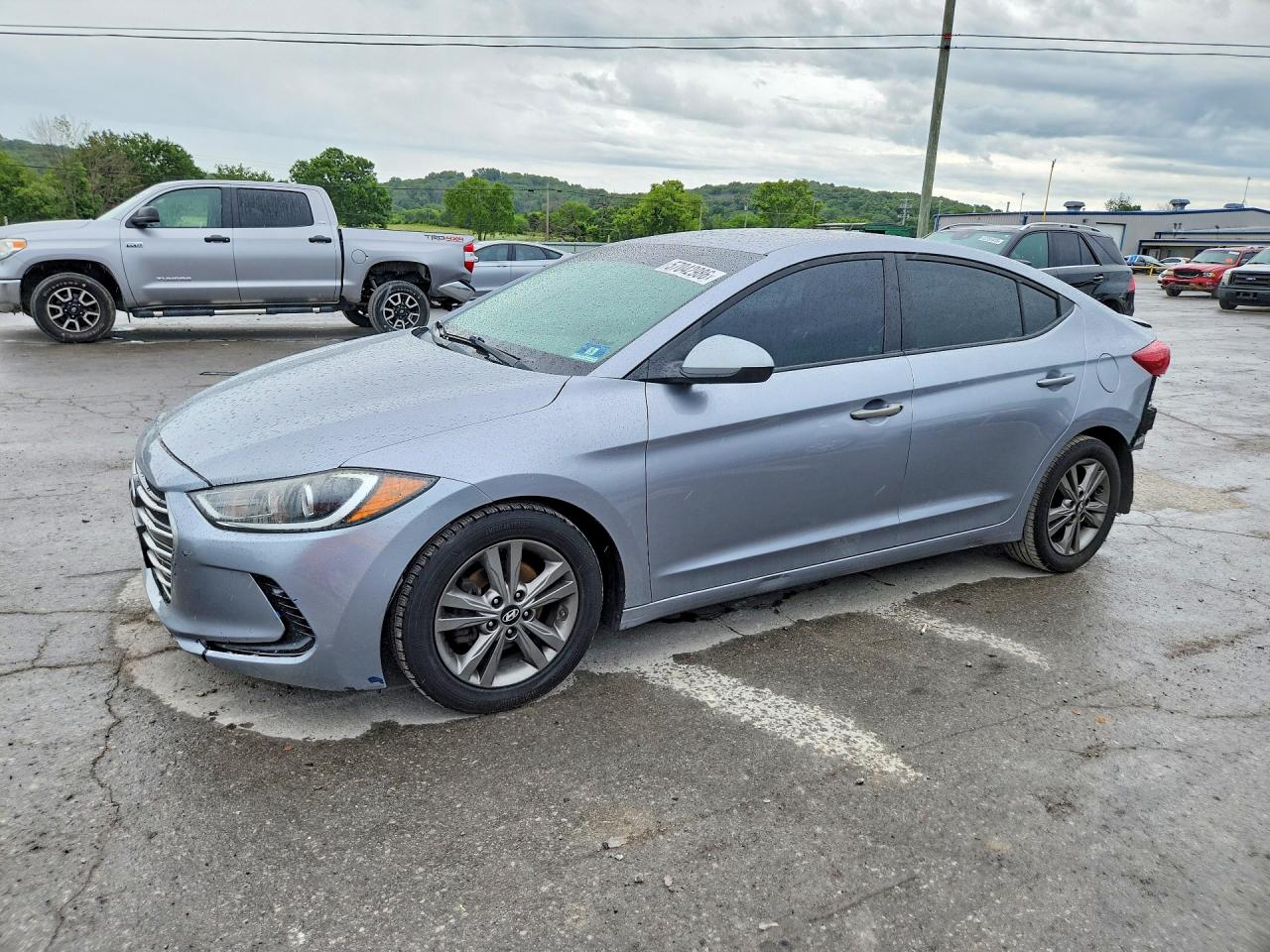 2017 Hyundai Elantra Se Silver vin: 5NPD84LF9HH162743