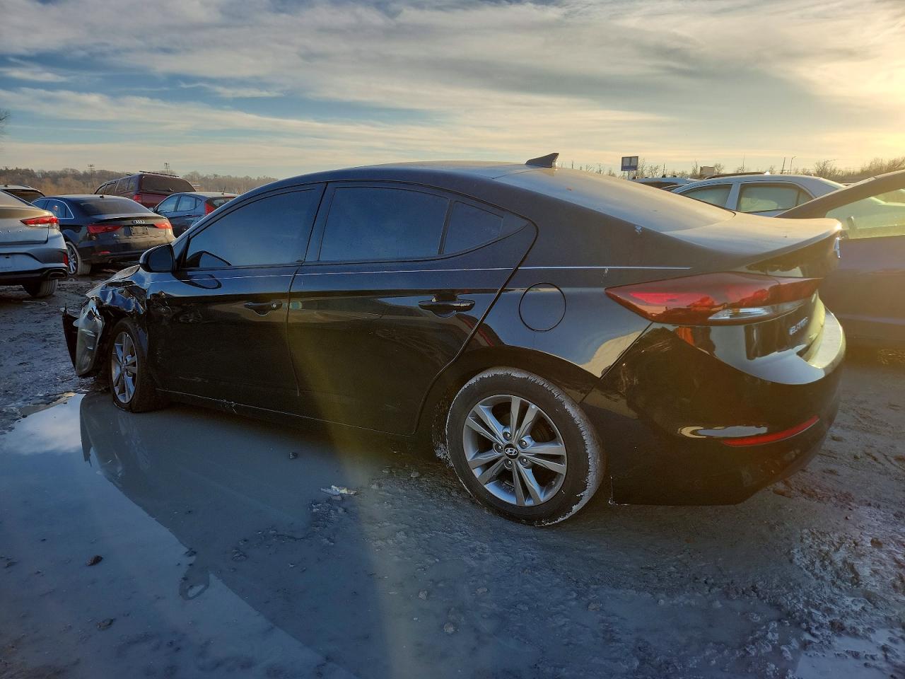 2017 Hyundai Elantra Black vin: 5NPD84LF9HH168140