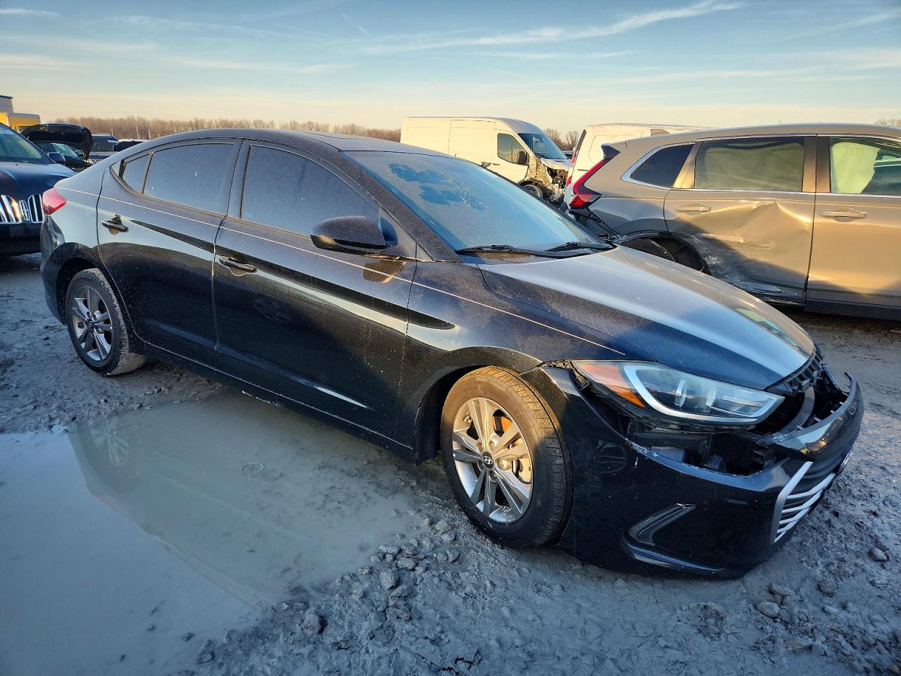 2017 Hyundai Elantra Black vin: 5NPD84LF9HH168140