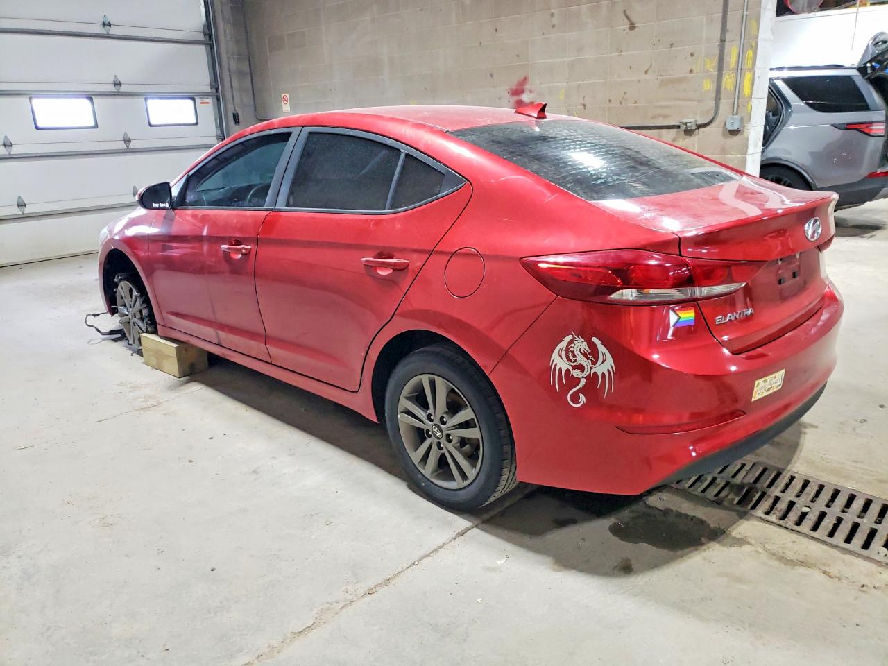 2018 Hyundai Elantra Sel Красный vin: 5NPD84LF9JH300013