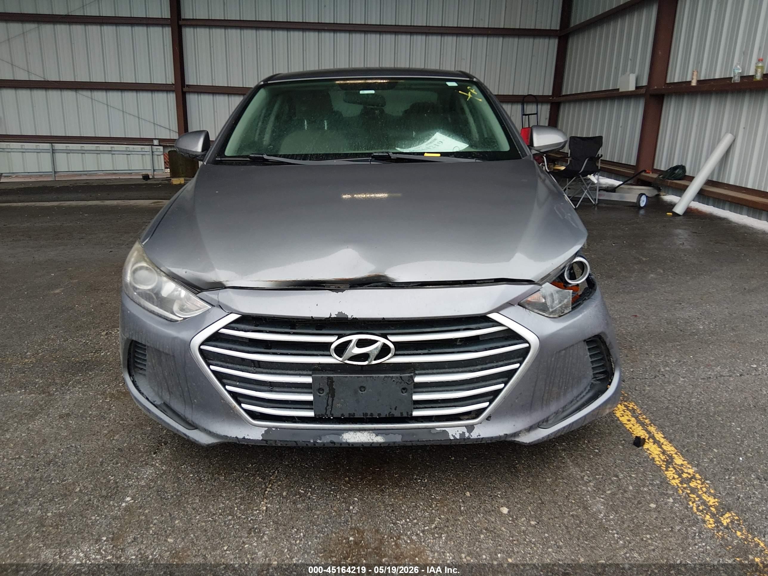 2018 Hyundai Elantra Sel Gray vin: 5NPD84LF9JH315241