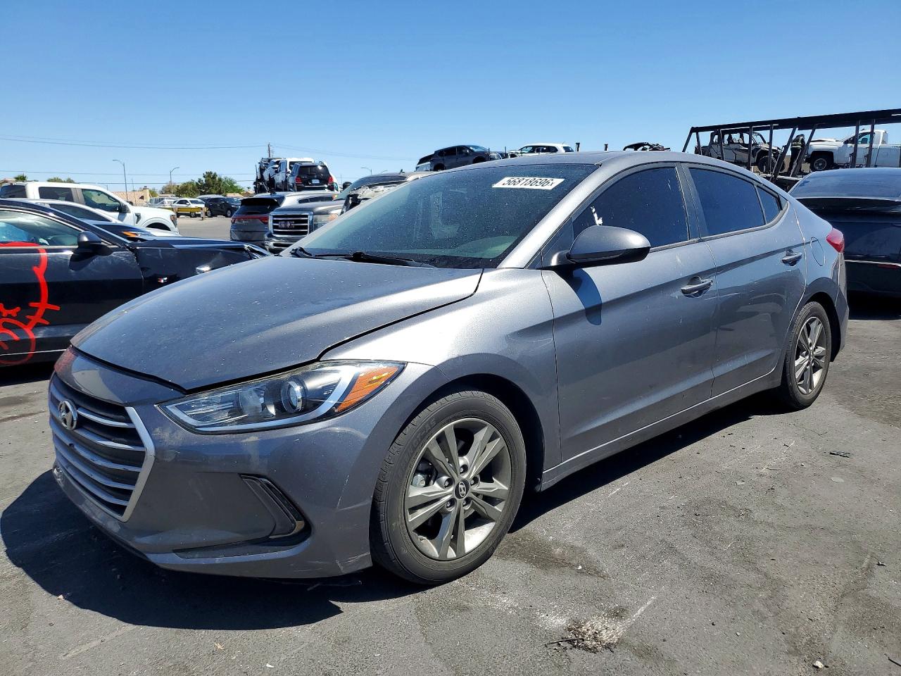 2018 Hyundai Elantra Value Edition Gray vin: 5NPD84LF9JH319189