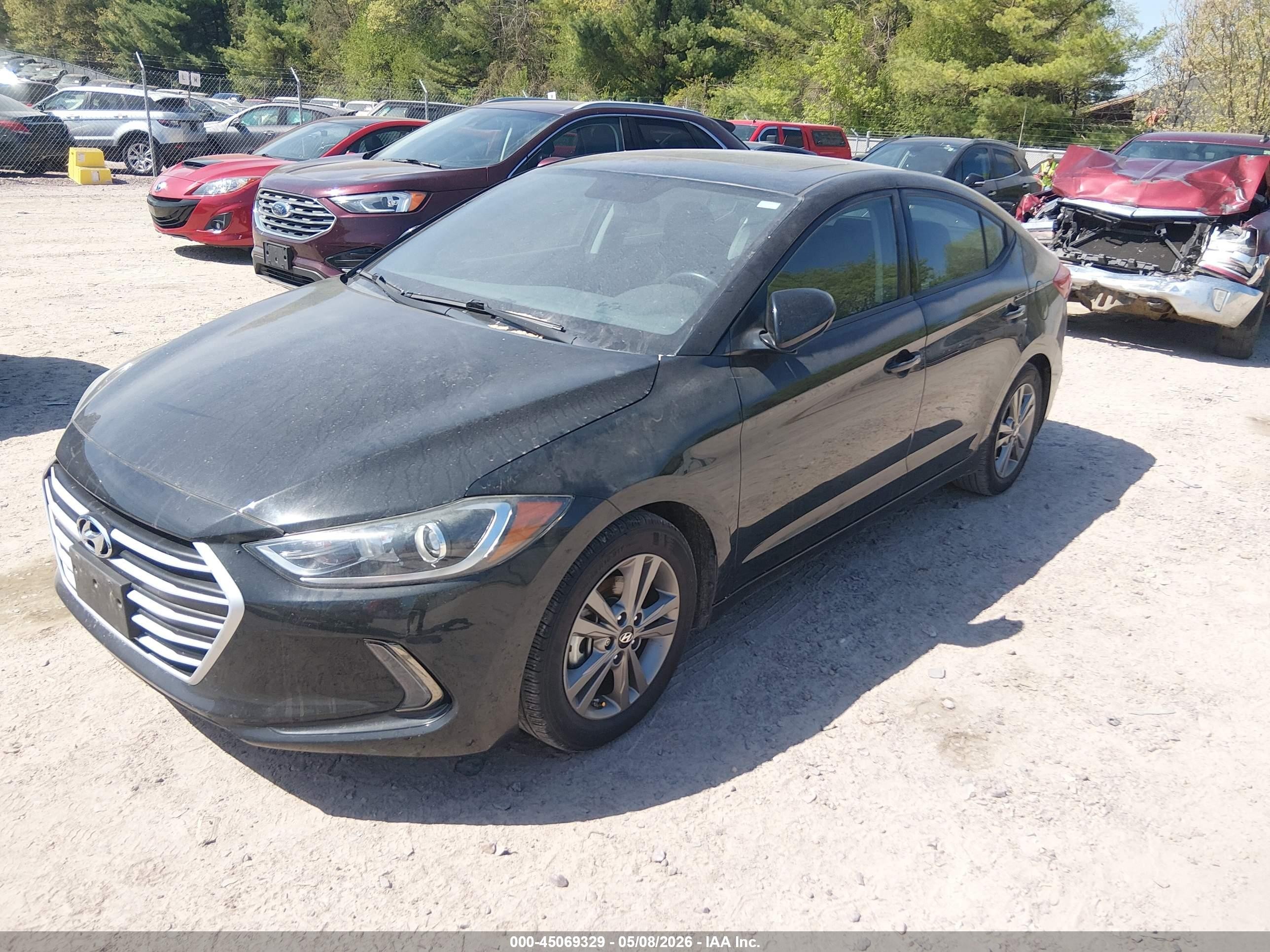 2018 Hyundai Elantra Value Edition Black vin: 5NPD84LF9JH353925