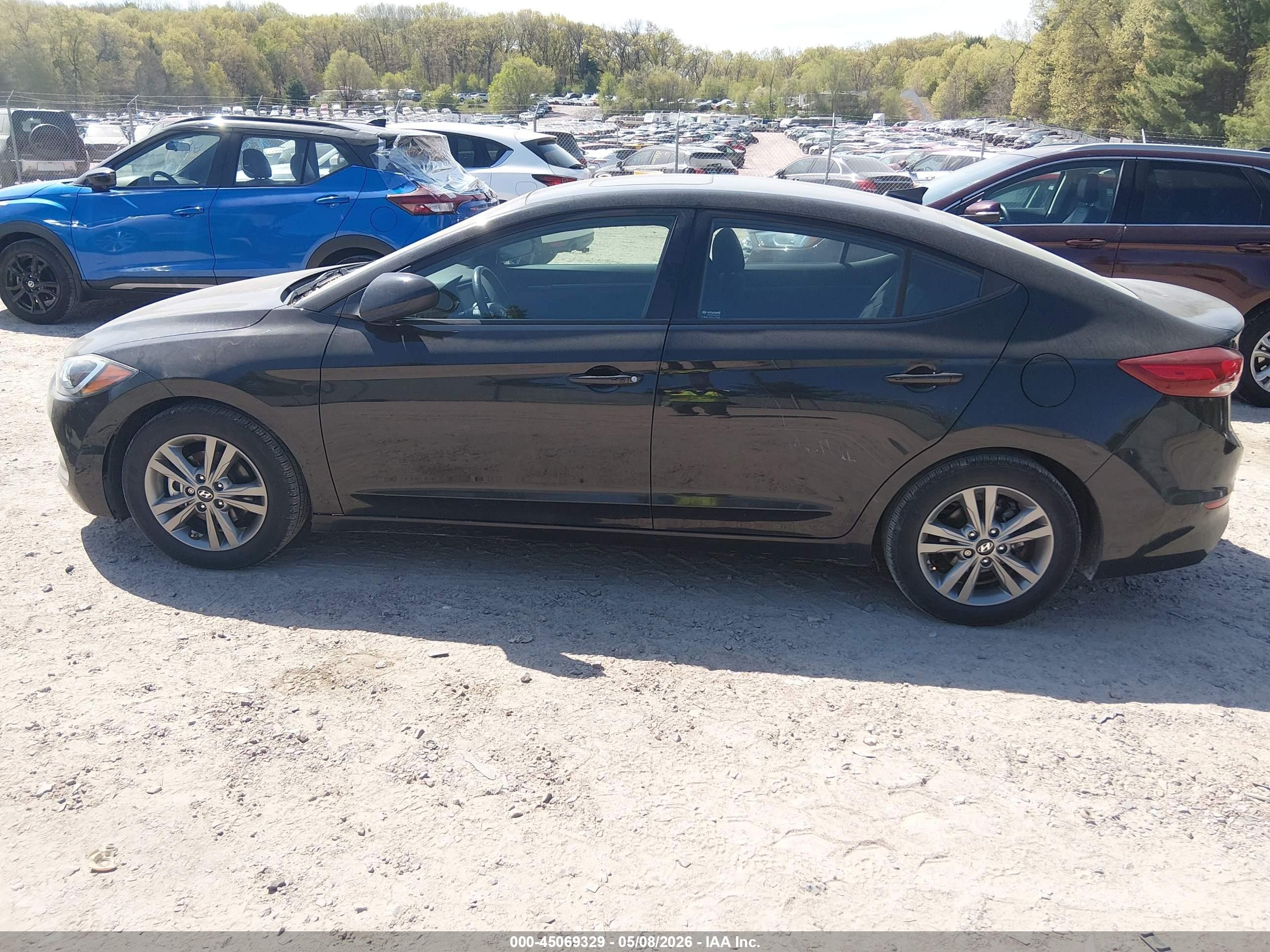 2018 Hyundai Elantra Value Edition Black vin: 5NPD84LF9JH353925