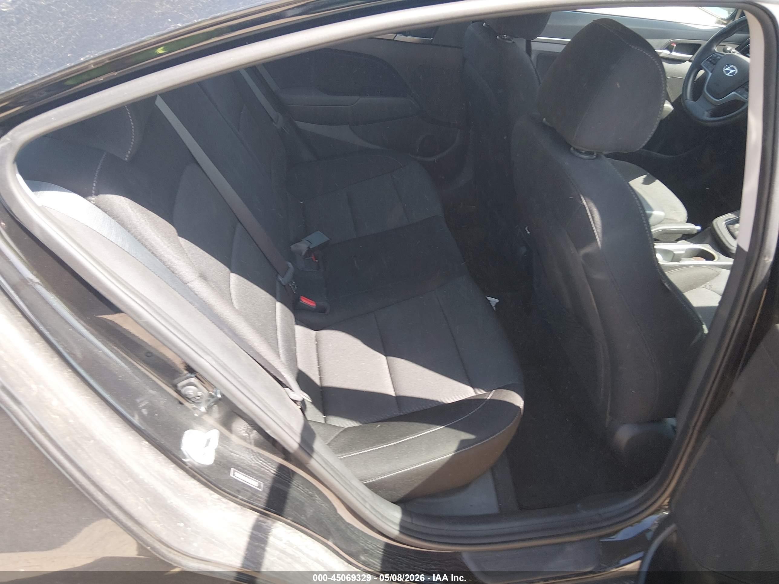 2018 Hyundai Elantra Value Edition Black vin: 5NPD84LF9JH353925