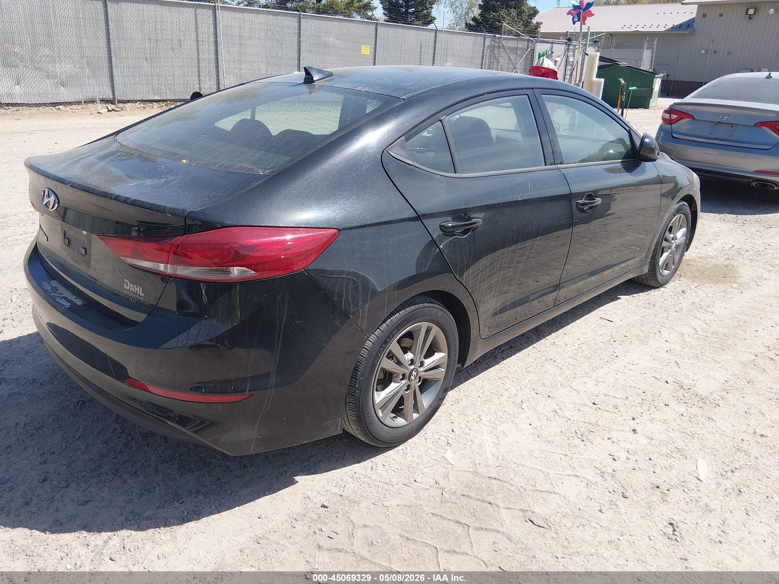 2018 Hyundai Elantra Value Edition Black vin: 5NPD84LF9JH353925