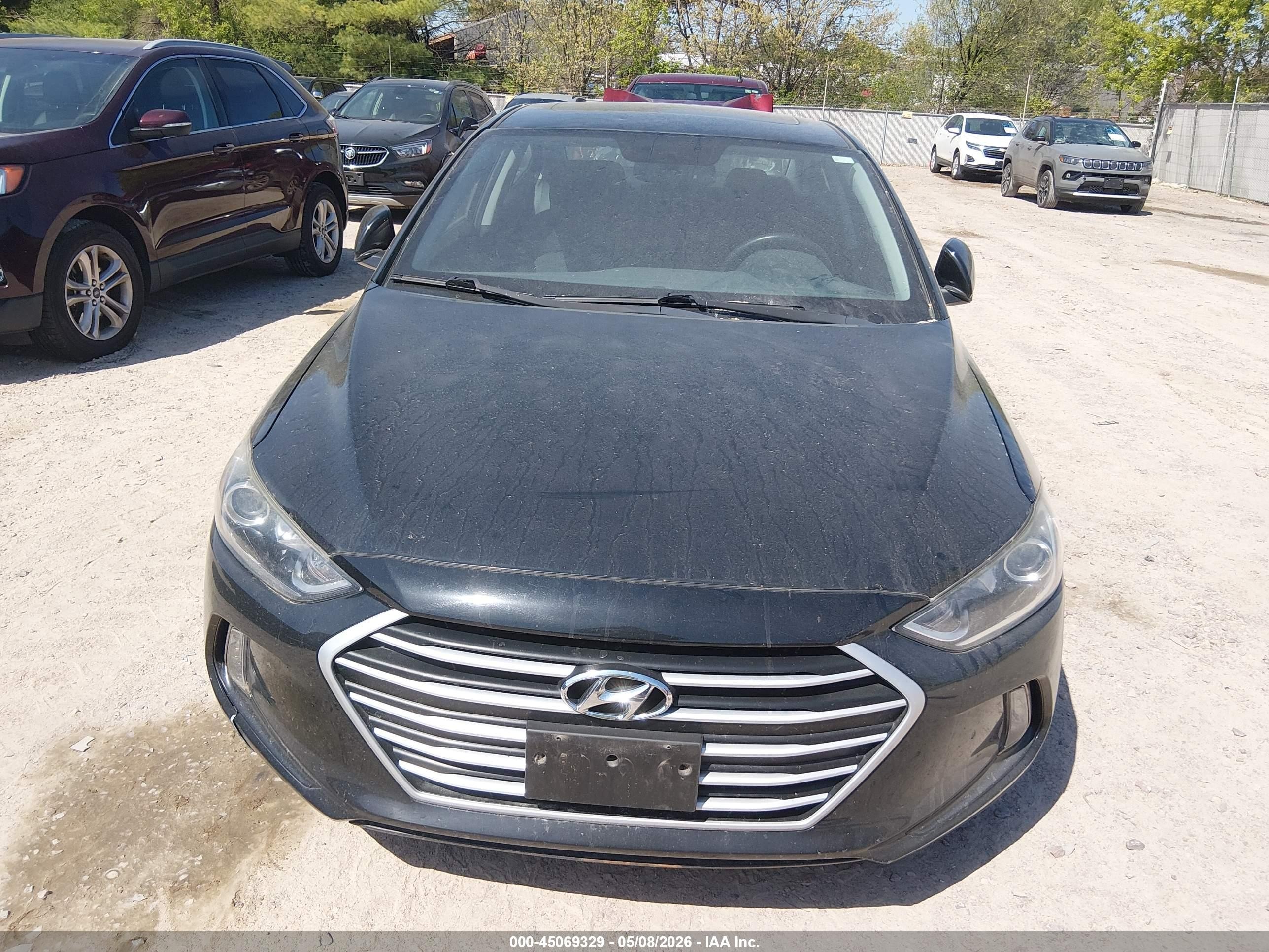 2018 Hyundai Elantra Value Edition Black vin: 5NPD84LF9JH353925