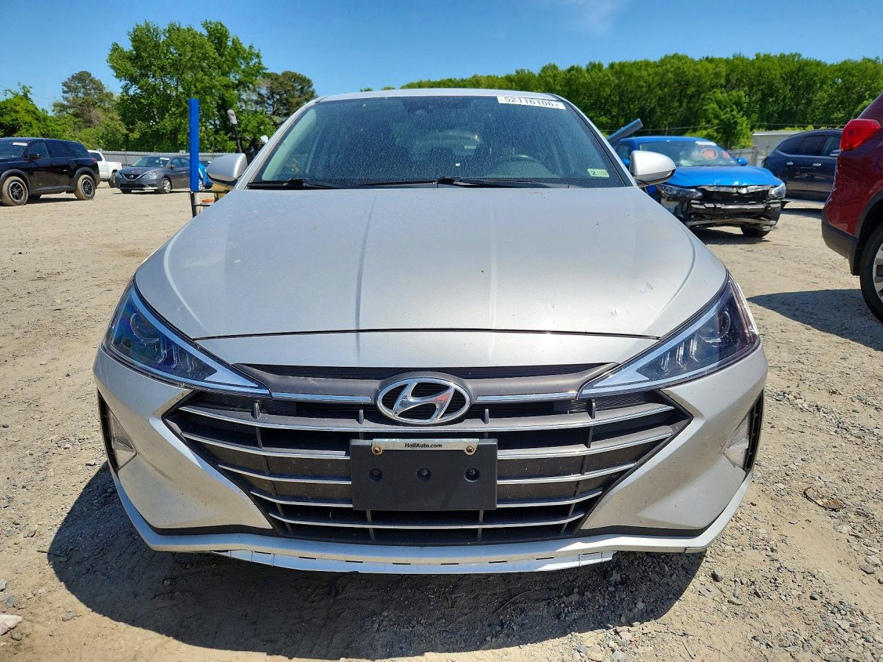 2019 Hyundai Elantra Value Edition Silver vin: 5NPD84LF9KH454884