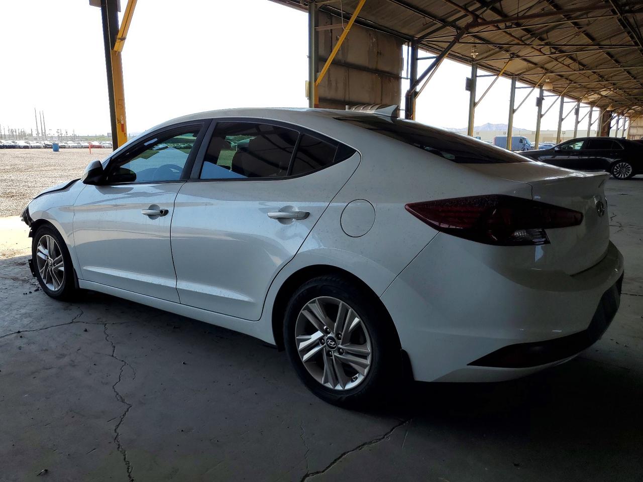 2019 Hyundai Elantra Sel White vin: 5NPD84LF9KH471930