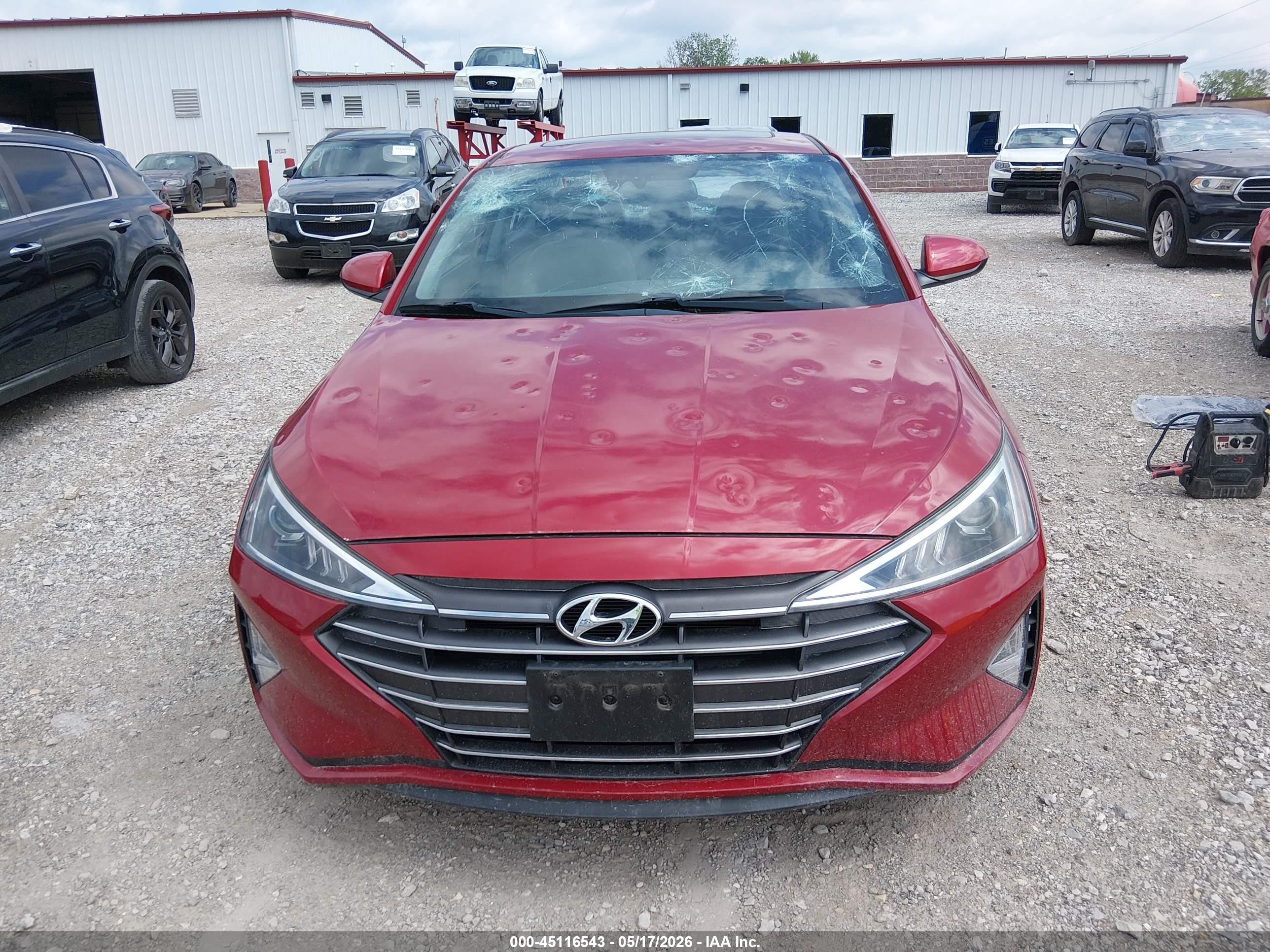 2019 Hyundai Elantra Value Edition Red vin: 5NPD84LF9KH477176