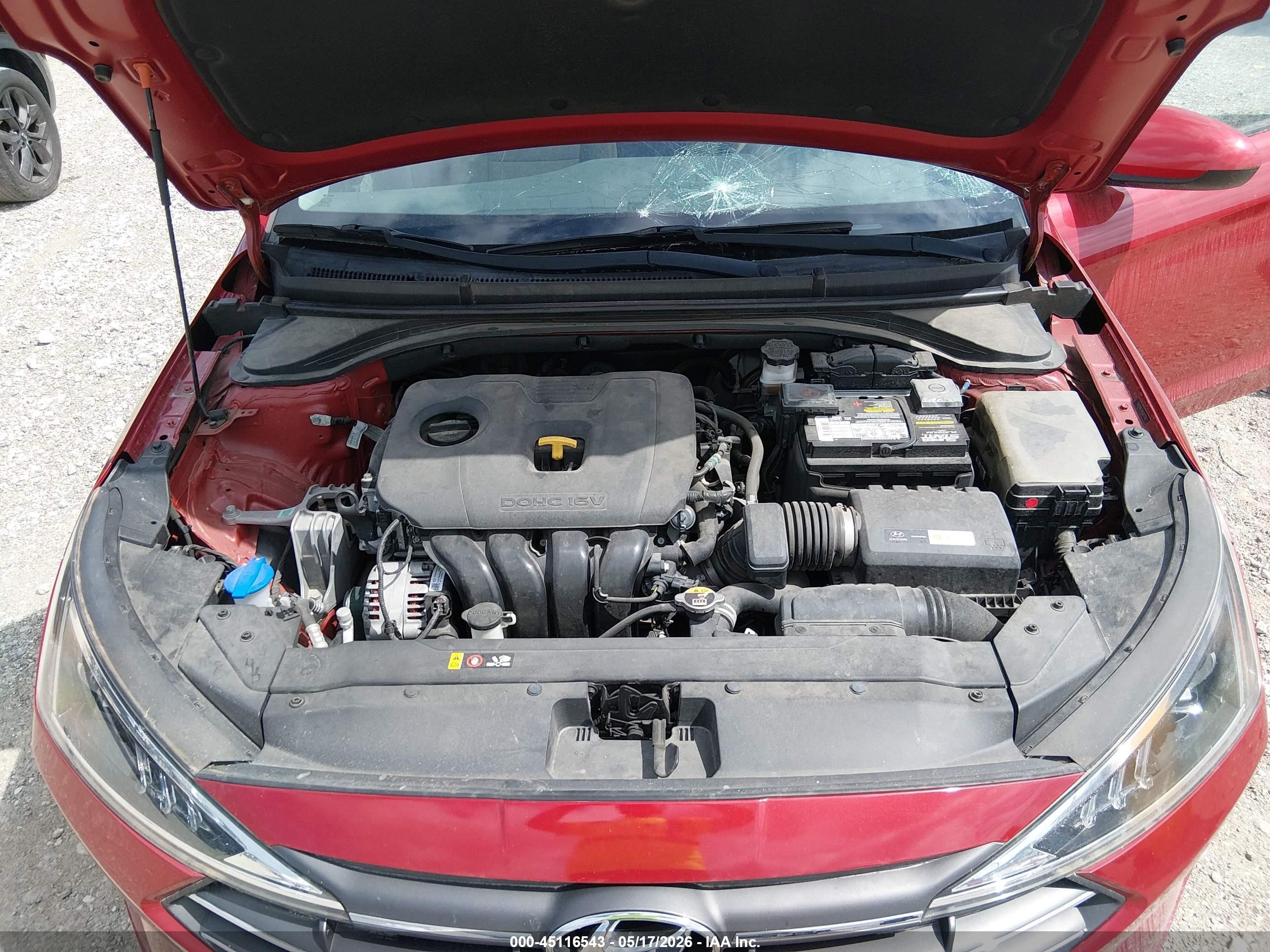 2019 Hyundai Elantra Value Edition Red vin: 5NPD84LF9KH477176