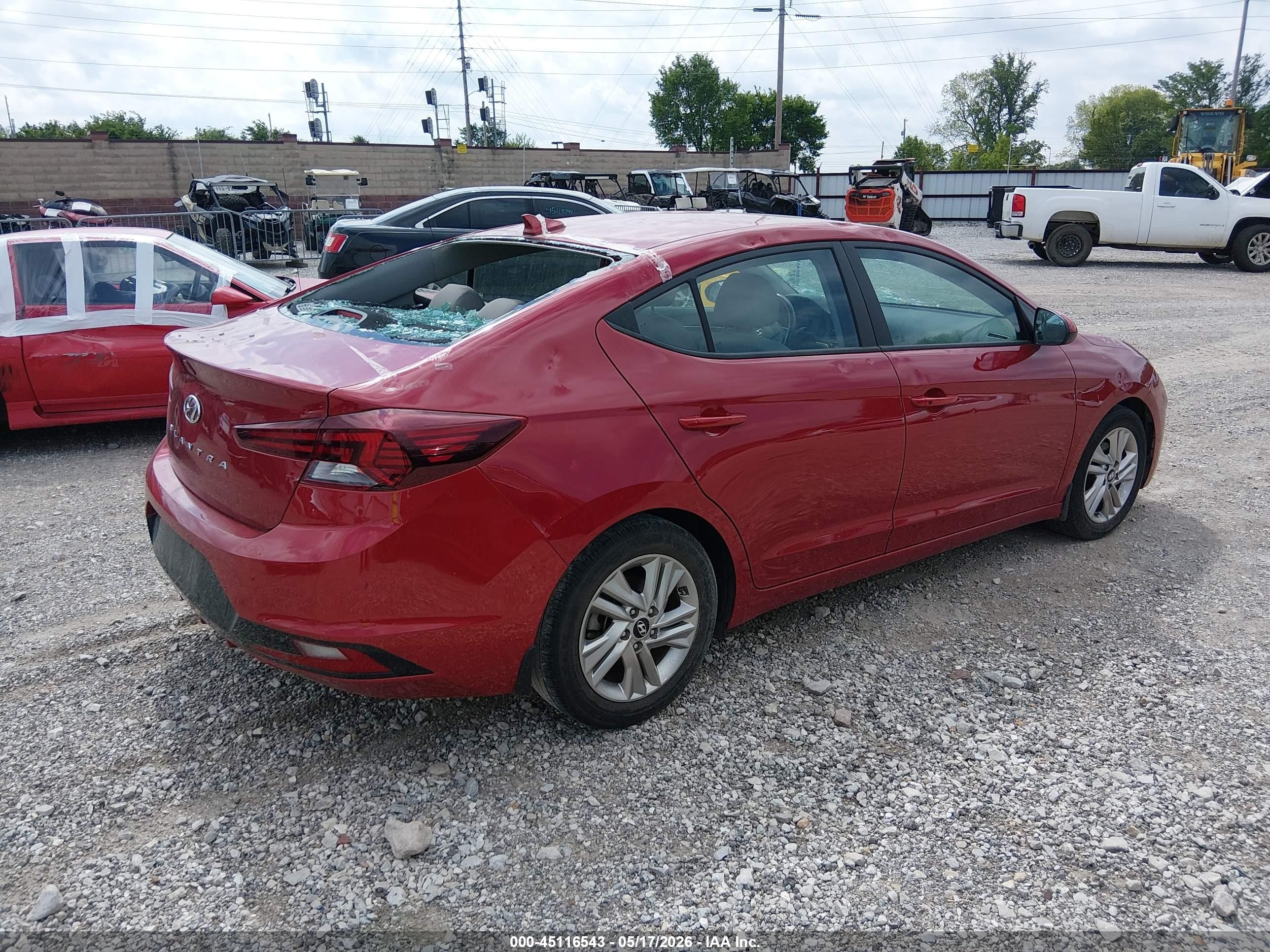 2019 Hyundai Elantra Value Edition Red vin: 5NPD84LF9KH477176