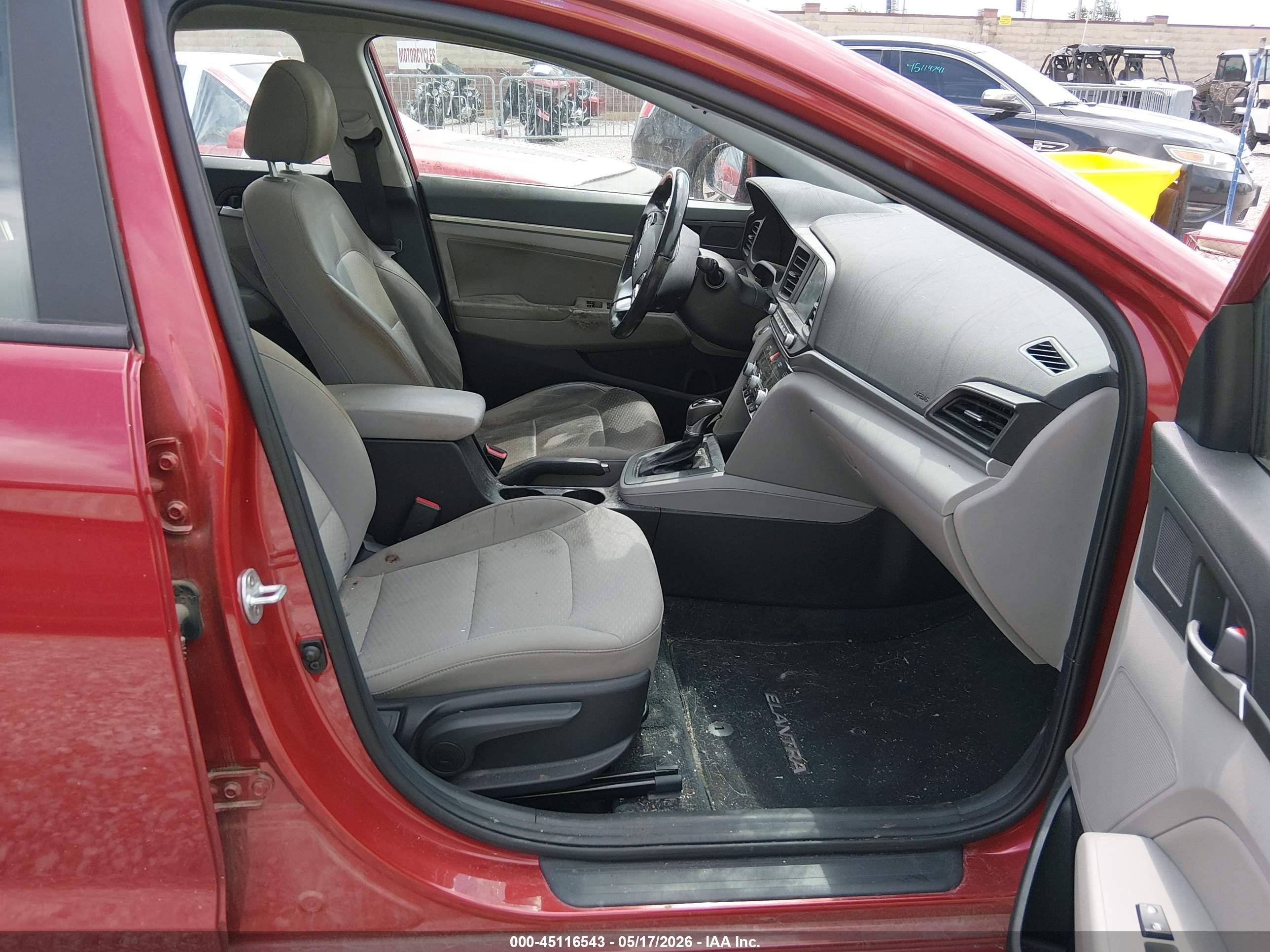 2019 Hyundai Elantra Value Edition Red vin: 5NPD84LF9KH477176