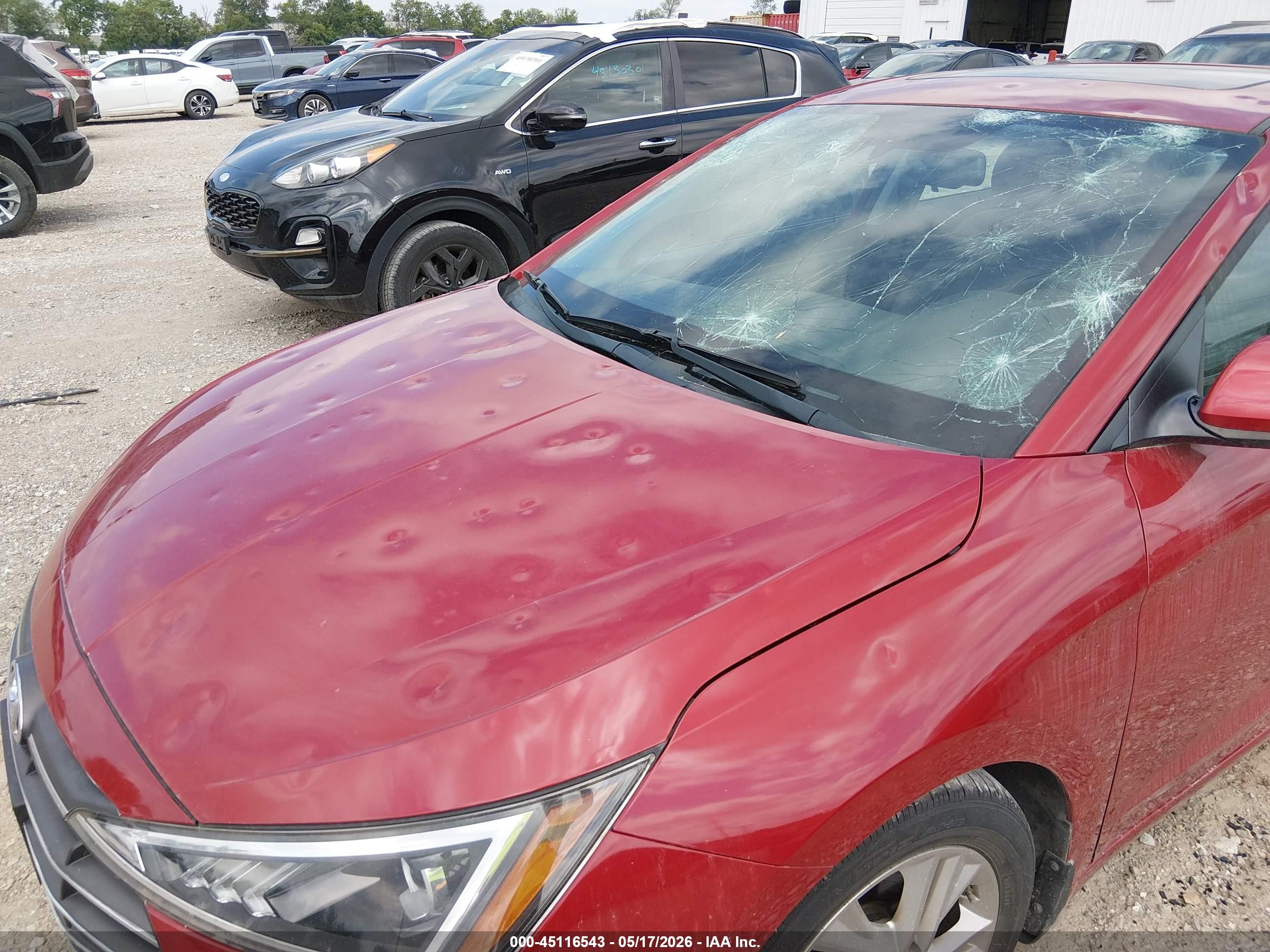 2019 Hyundai Elantra Value Edition Red vin: 5NPD84LF9KH477176