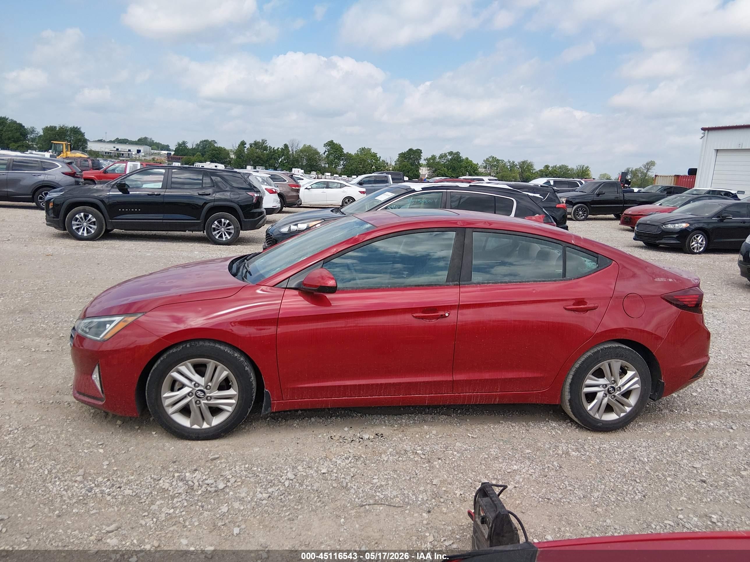 2019 Hyundai Elantra Value Edition Red vin: 5NPD84LF9KH477176