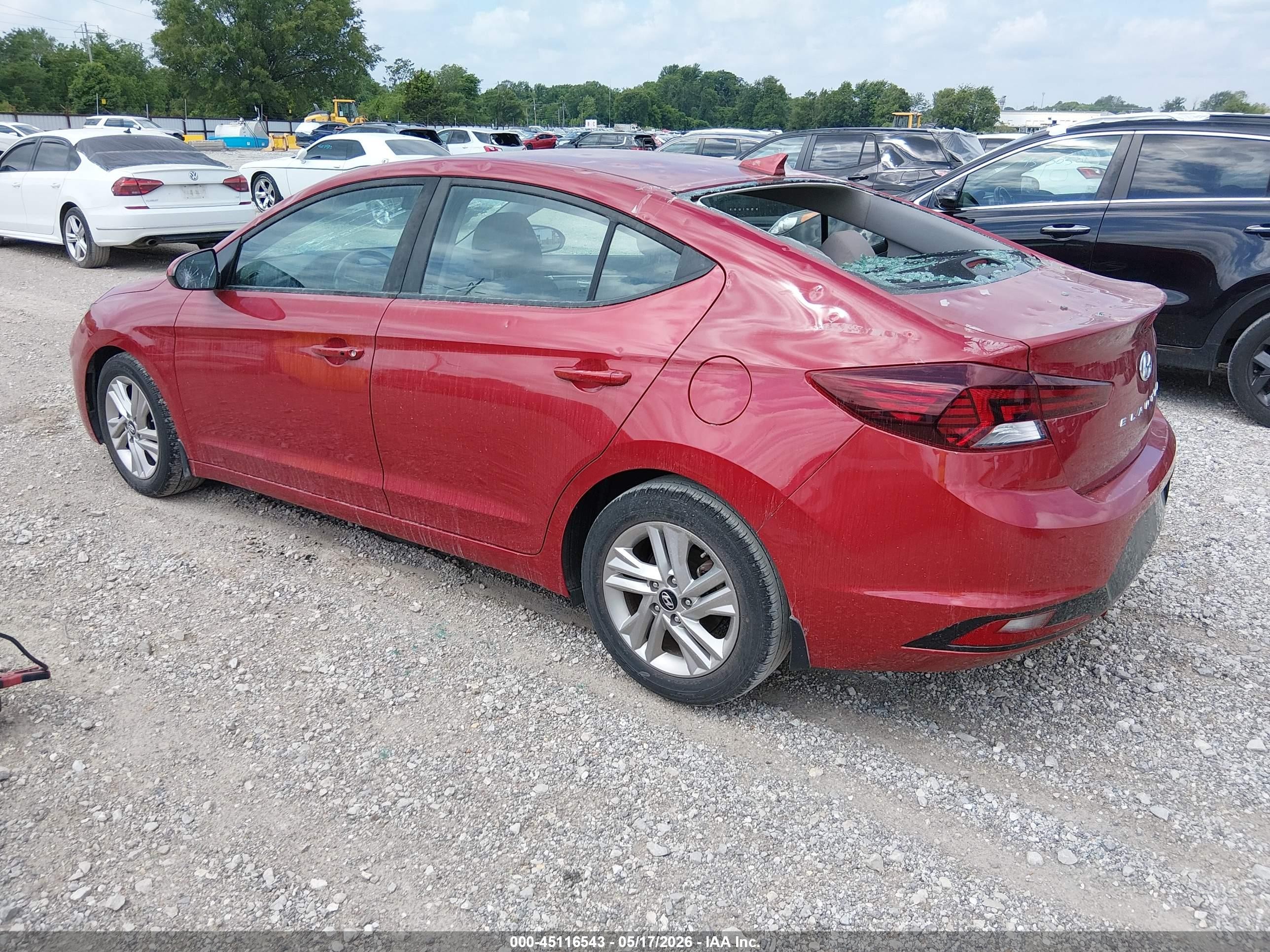 2019 Hyundai Elantra Value Edition Red vin: 5NPD84LF9KH477176
